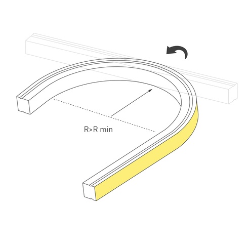 Лента светодиодная герметичная MOONLIGHT-TOP-GM192-13x12mm 24V RGBW-Warm (14.4 W/m, IP67, 5m, wire x2) (Arlight, Вывод боковой, 3 года)