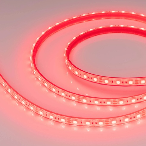Лента светодиодная герметичная RTW-PFS-B60-13mm 12V Red (14.4 W/m, IP68, 5060, 5m) (Arlight, 14.4 Вт/м, IP68)