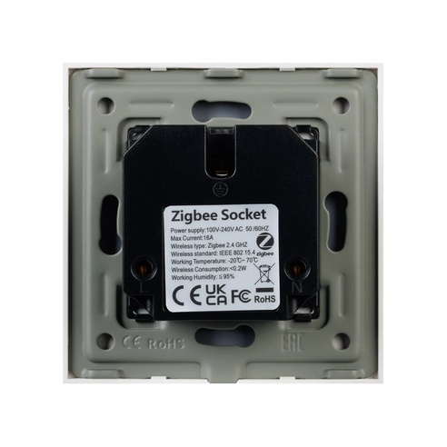 Розетка электрическая с Zigbee управлением SCT-OMALI-EUZB1-PL-WH (240V, 16A, Zigbee) (Arlight, -)