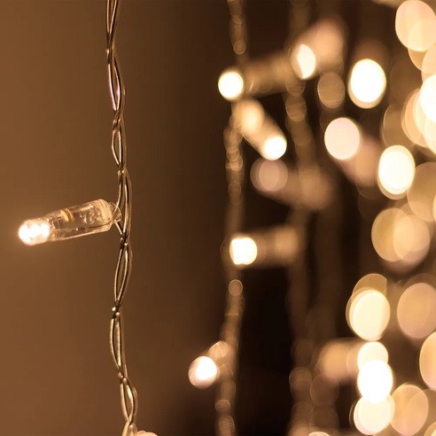 Светодиодная гирлянда ARD-CURTAIN-CLASSIC-2000x6000-CLEAR-1500LED-WATERFALL Warm (230V, 180W) (Ardecoled, IP65)