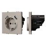 Механизм розетки с USB зарядкой SCT-NOBE-MUAA-SFPL-CA (230V, 16A) (Arlight, Кашемир)