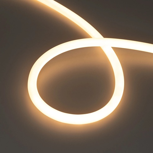 Лента светодиодная герметичная MOONLIGHT-TOP-M560-D13mm 24V Warm2700 360deg (8.6 W/m, IP65, 5m, wire x1) (Arlight, Вывод прямой, 3 года)