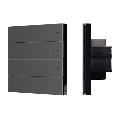 INTELLIGENT ARLIGHT Кнопочная панель SMART DALI-301-22-8K-D2-IN Black (BUS, Frameless) (IARL, IP20 Пластик, 5 лет)