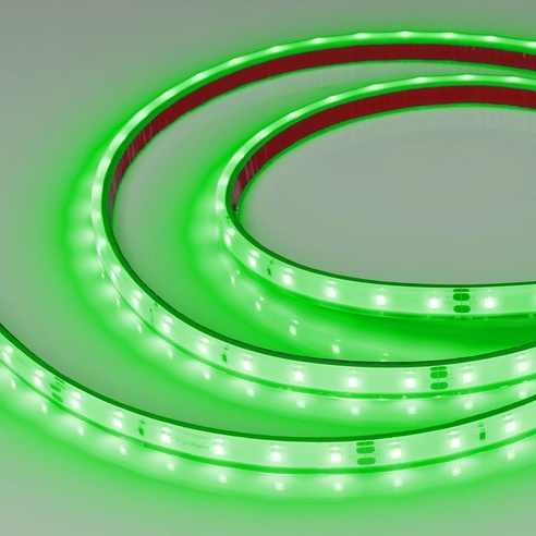 Лента светодиодная герметичная RTW-PFS-A60-11mm 24V Green (4.8 W/m, IP68, 2835, 5m) (Arlight, -)