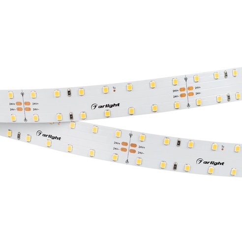 Лента светодиодная RT 2-4700 24V Warm2700 20mm (2835, 140 LED/m, LUX) (Arlight, 21.6 Вт/м, IP20)
