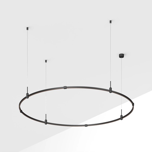 Трек ART-APRIORI-ROUND-HANG-R1800 (BK) (Arlight, IP20 Металл, 3 года)