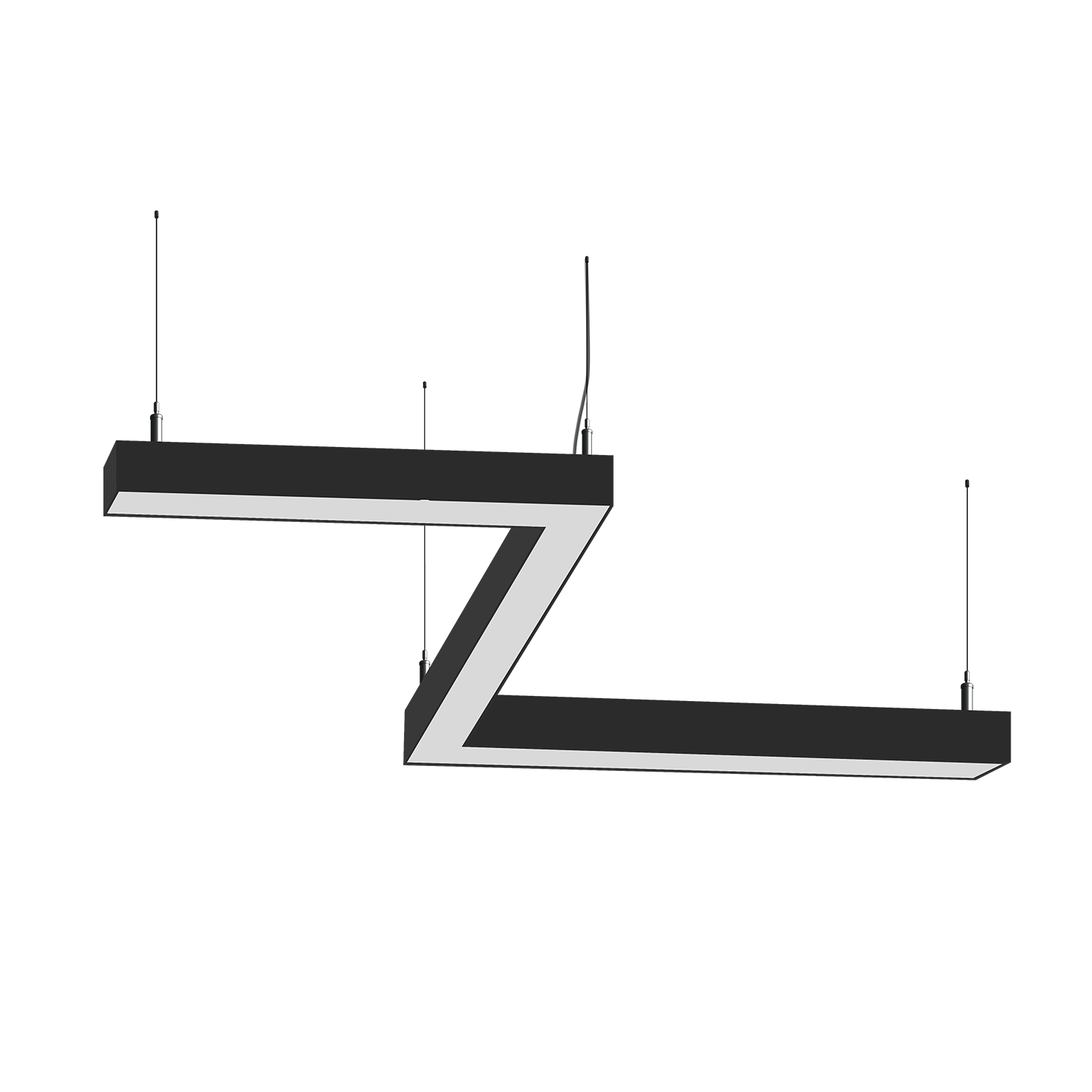 Cветодиодный фигурный светильник MS-ZIG Зигзаг 5x500mm 90W  3000/4000/6000К