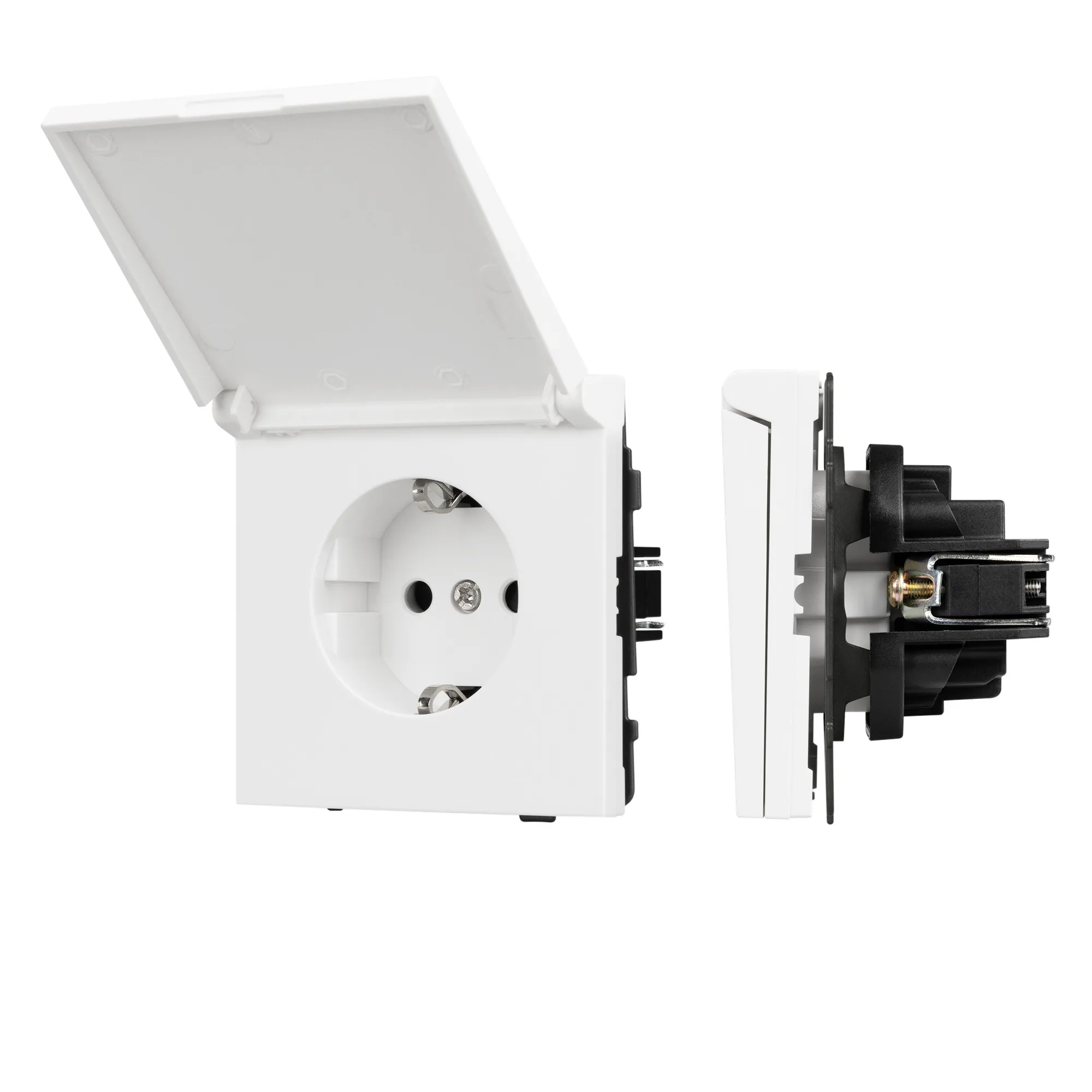Механизм розетки влагозащищённый SCT-TENDO-MCP-PL-WH (230V, 16A) (Arlight, -) - изображение товара