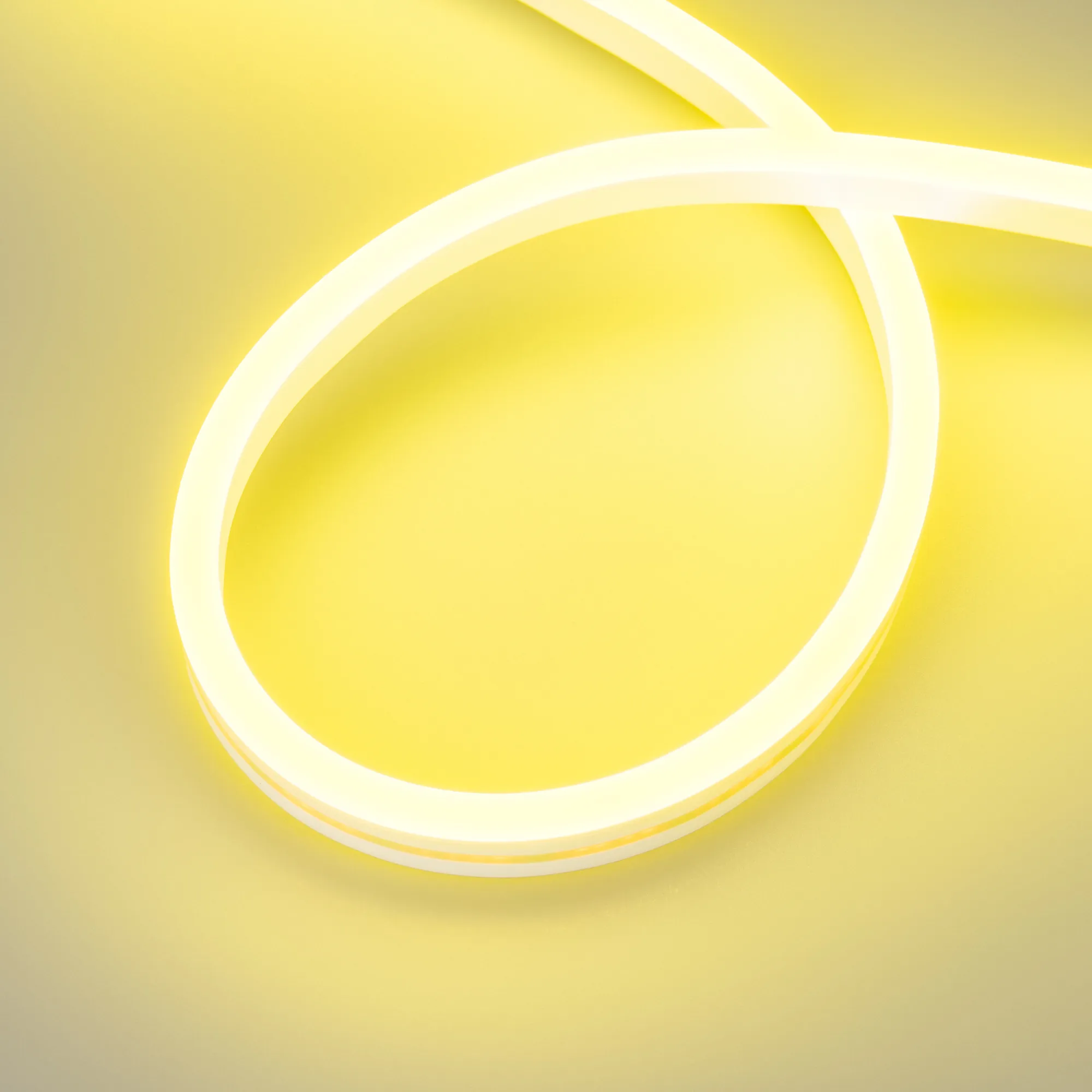 Лента светодиодная герметичная AURORA-PS-A120-16x8mm 24V Lemon (10 W/m, IP65, 2835, 5m) (Arlight, Силикон) - изображение товара