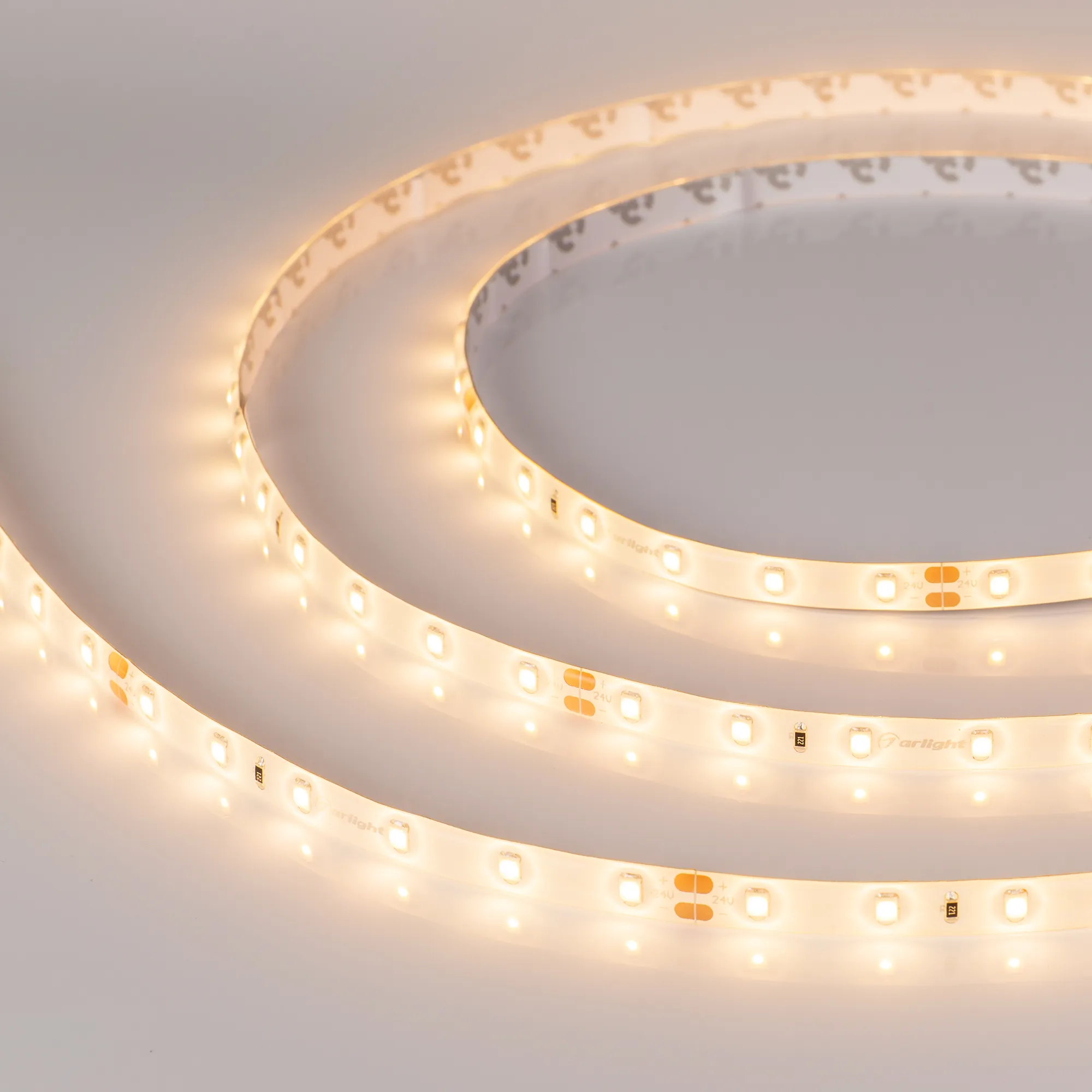 Лента светодиодная герметичная RTW-SE-A60-8mm 24V Warm3000 (7.2 W/m, IP65, 2835, 5m) (Arlight, -) - изображение товара