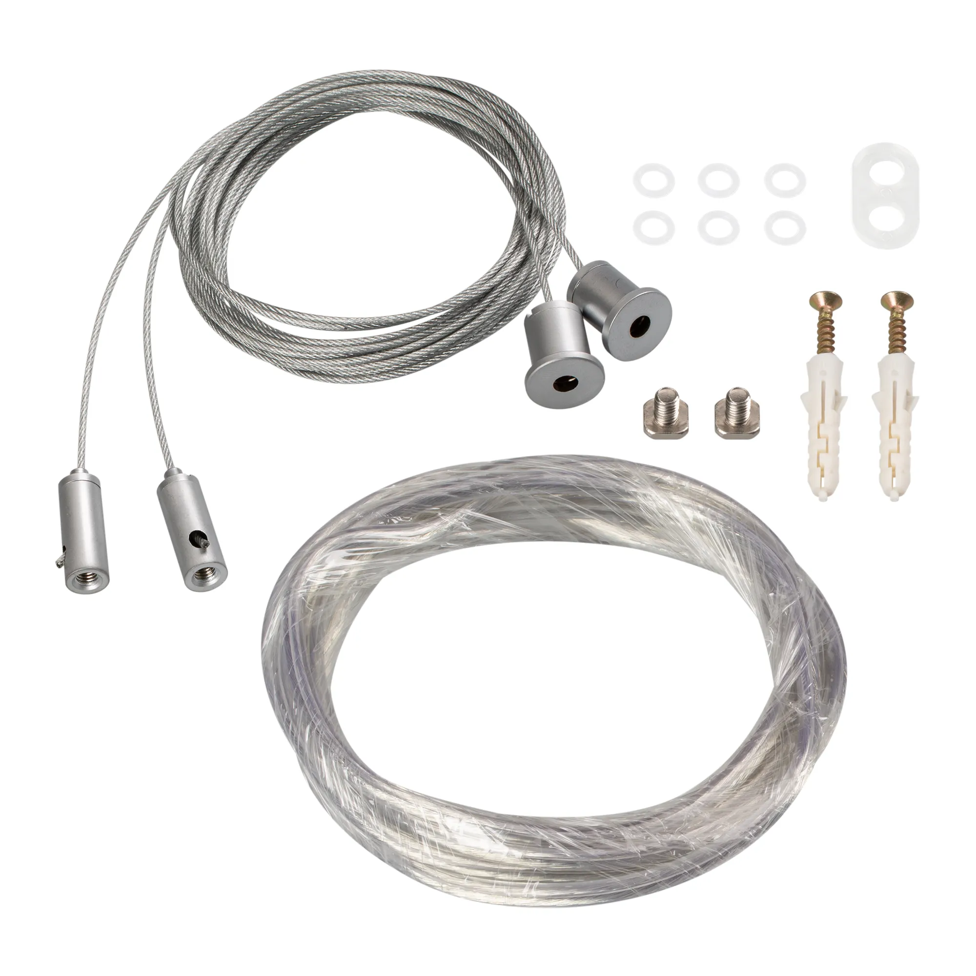 Подвес токопроводящий ARL-2x2m Set SILVER (Pad 9x2mm, 2x18AWG) (Arlight, провод 2x0.75) - изображение товара