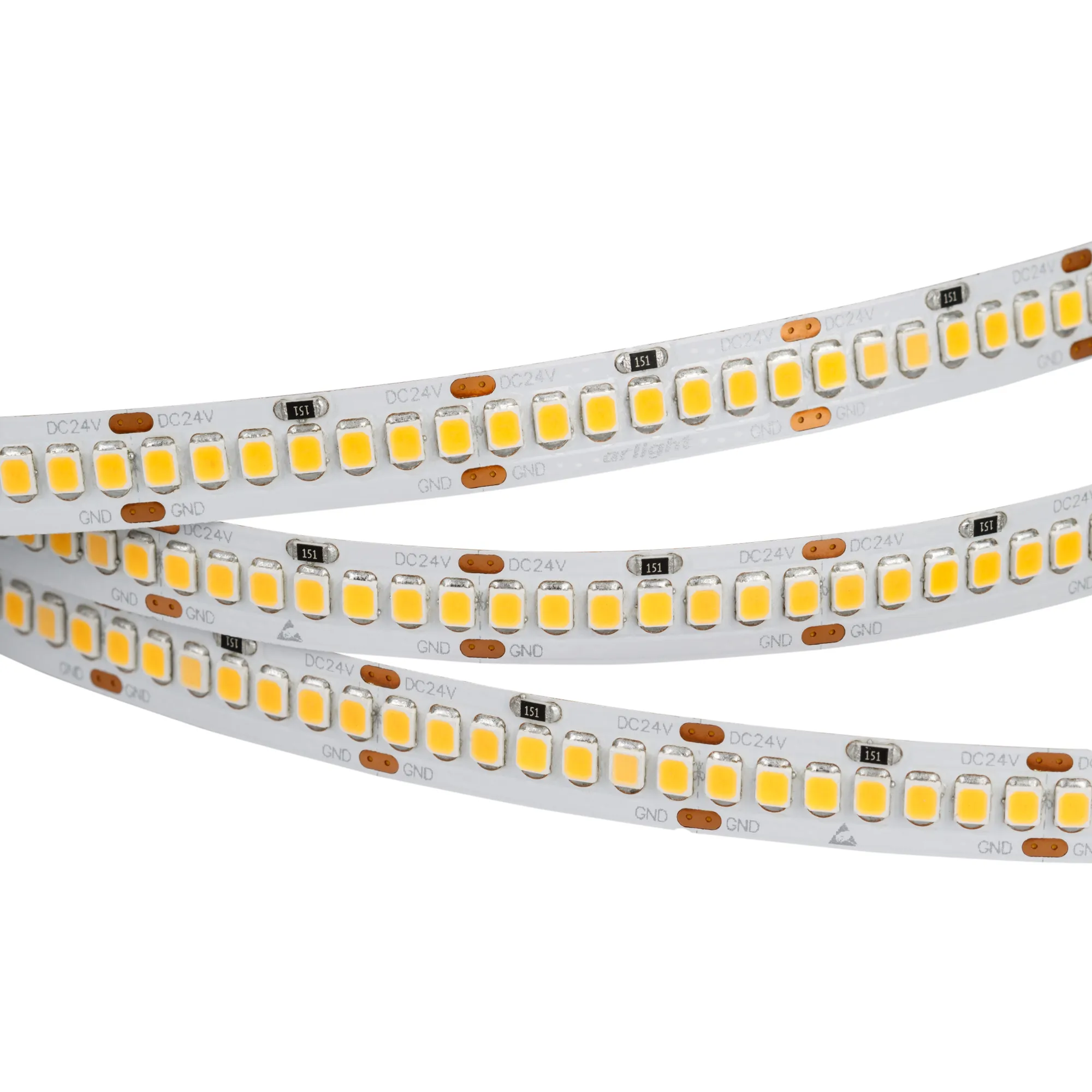 Лента светодиодная RT 2-5000 24V White5500 10mm (2835, 252 LED/m, LUX) (Arlight, 10 Вт/м, IP20) - изображение товара