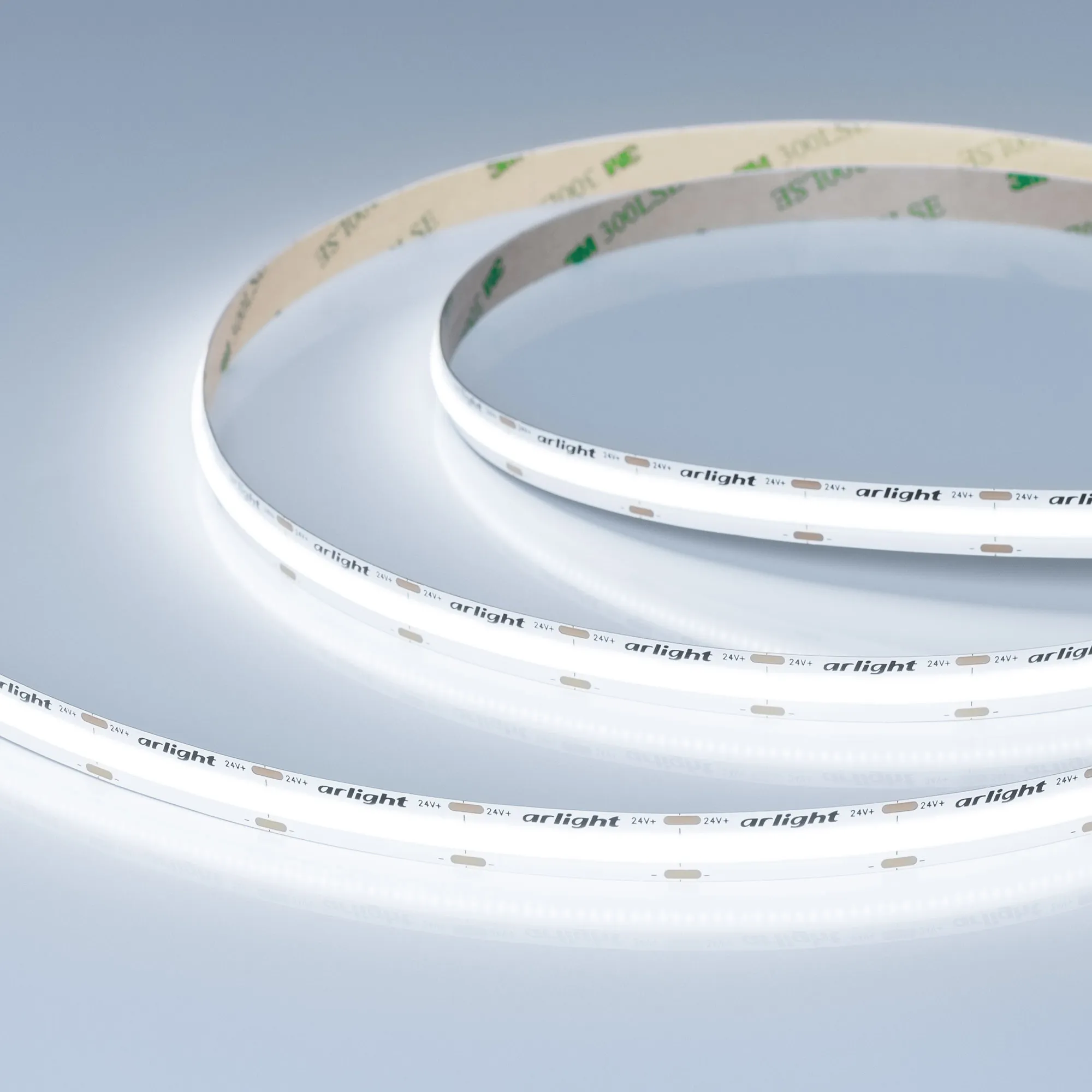 Лента COB-X576-10mm 24V White6000 (15 W/m, IP20, 5m) (Arlight, высок.эфф.150 лм/Вт) - изображение товара