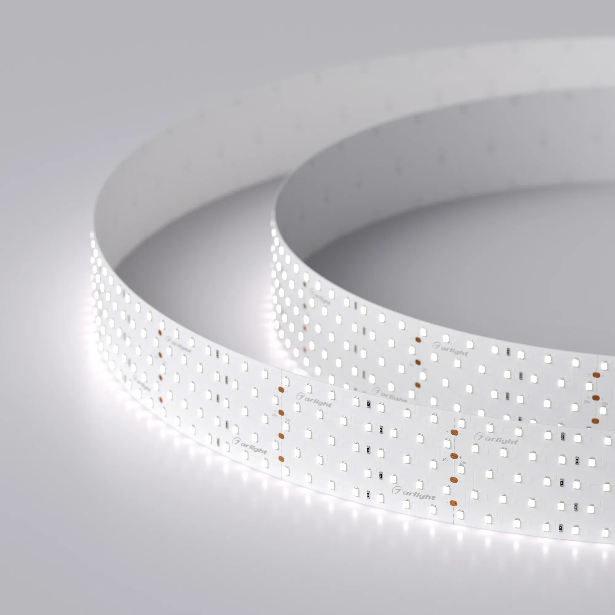 Лента светодиодная RT 2-2500 24V White6000 5x2 (2835, 875 LED, LUX) (Arlight, 36 Вт/м, IP20) - изображение товара