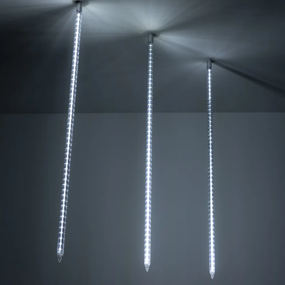 Светодиодная гирлянда ARD-ICEFALL-CLASSIC-D23-1000-CLEAR-96LED-LIVE WHITE (230V, 1.5W) (Ardecoled, IP65) - изображение товара