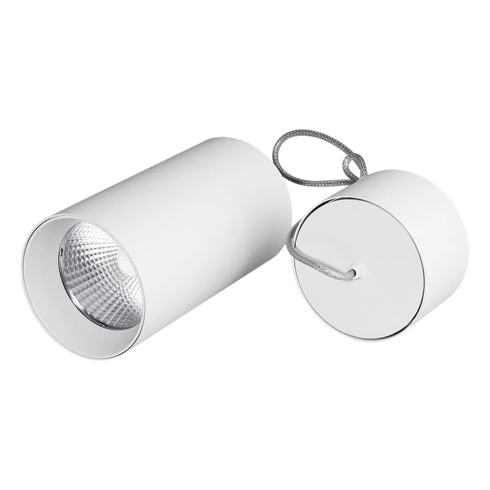 Светильник подвесной SP-POLO-R85-2-15W Warm White 40deg (White, White Ring) (Arlight, IP20 Металл, 3 года)