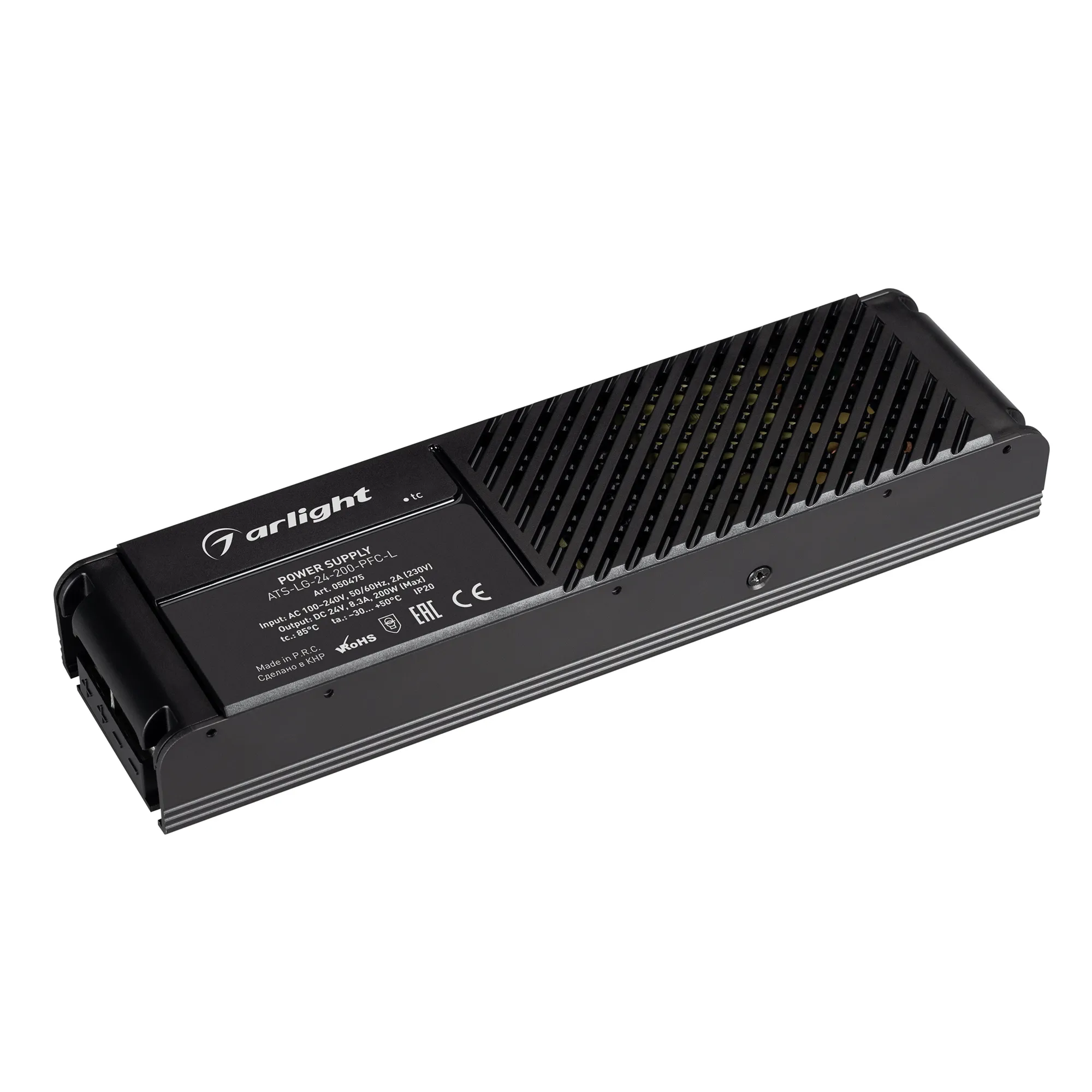 Блок питания ATS-LG-24-200-PFC-L (24V, 8.3A, 200W) (Arlight, IP20 Сетка, 5 лет) - изображение товара