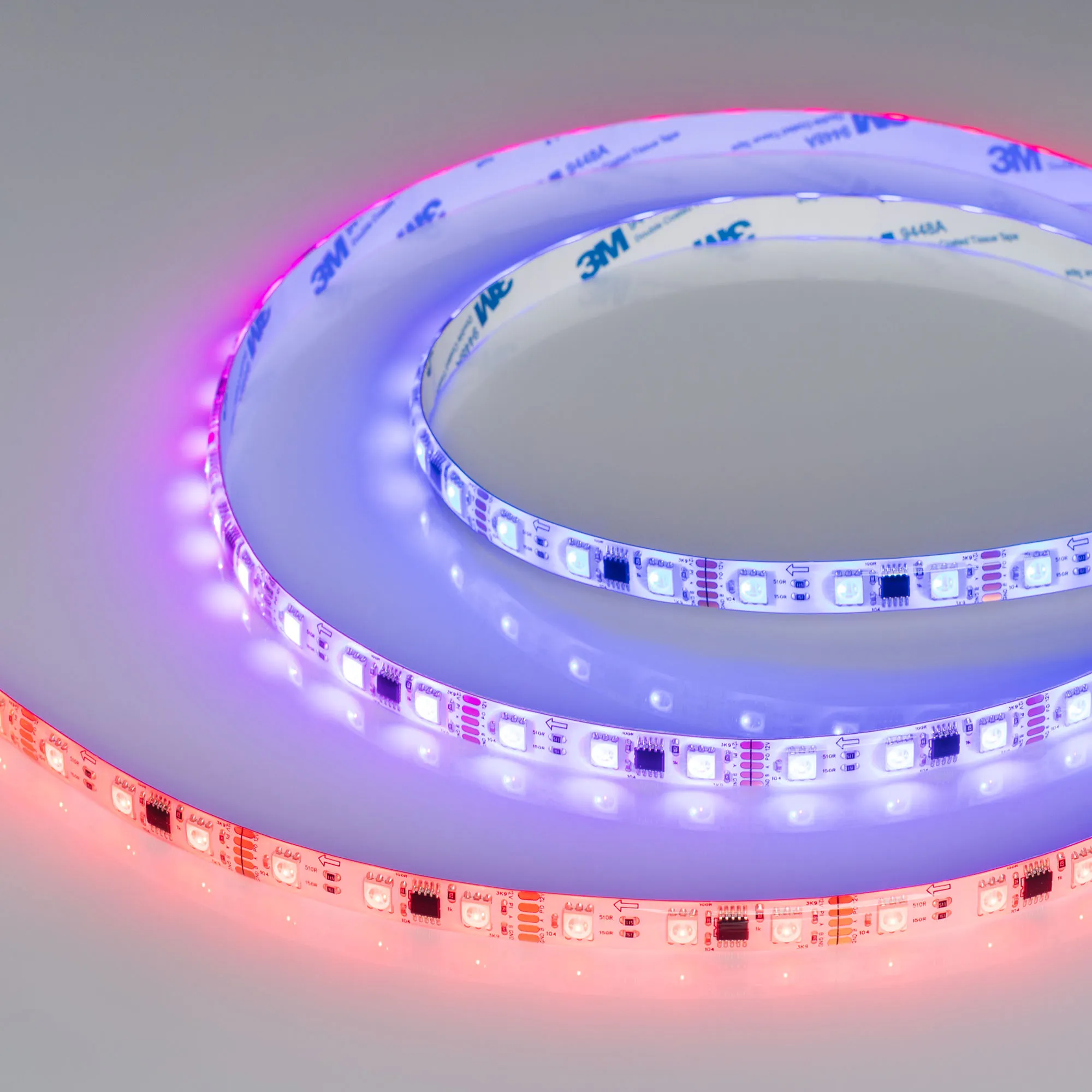 Лента светодиодная герметичная DMX-SE-B60-10mm 12V RGB-PX3 (14 W/m, IP65, 5060, 5m) (Arlight, -) - изображение товара