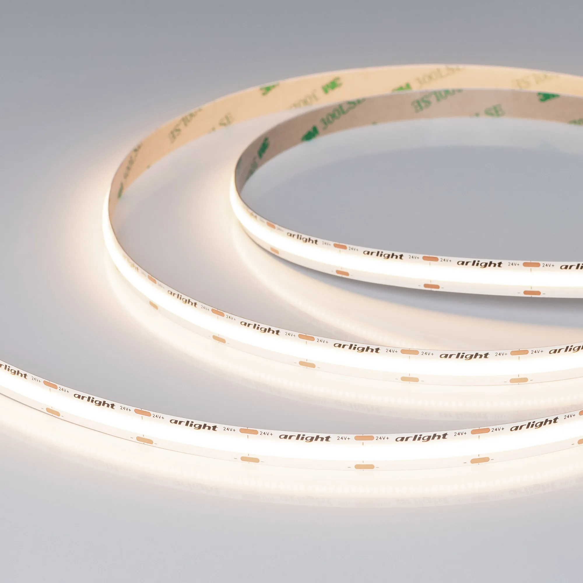 Лента COB-X576-10mm 24V Day4000 (15 W/m, IP20, 5m) (Arlight, высок.эфф.150 лм/Вт) - изображение товара