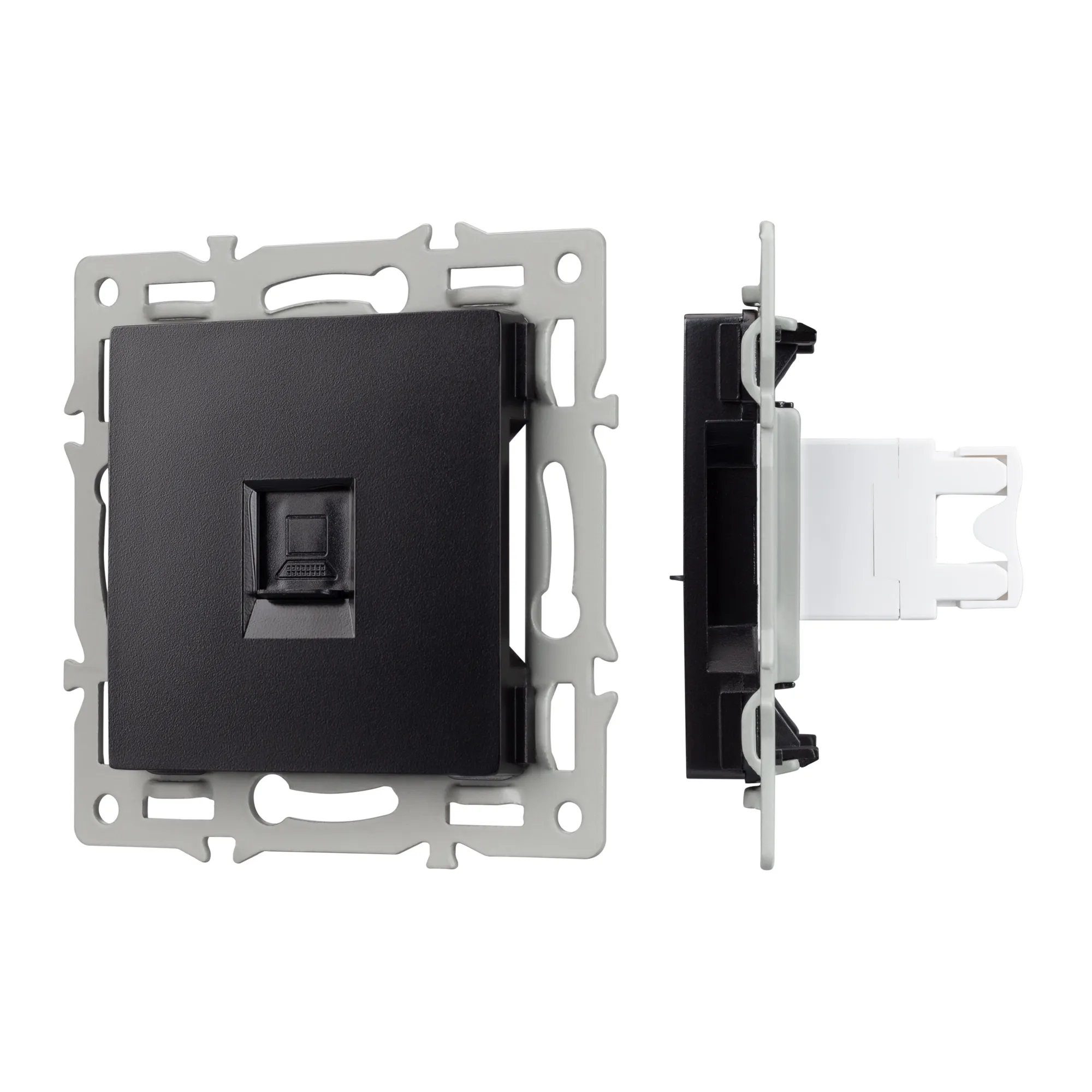 Механизм компьютерной розетки SCT-MPC1-PL-BK (RJ-45, CAT6) (Arlight, -) - изображение товара