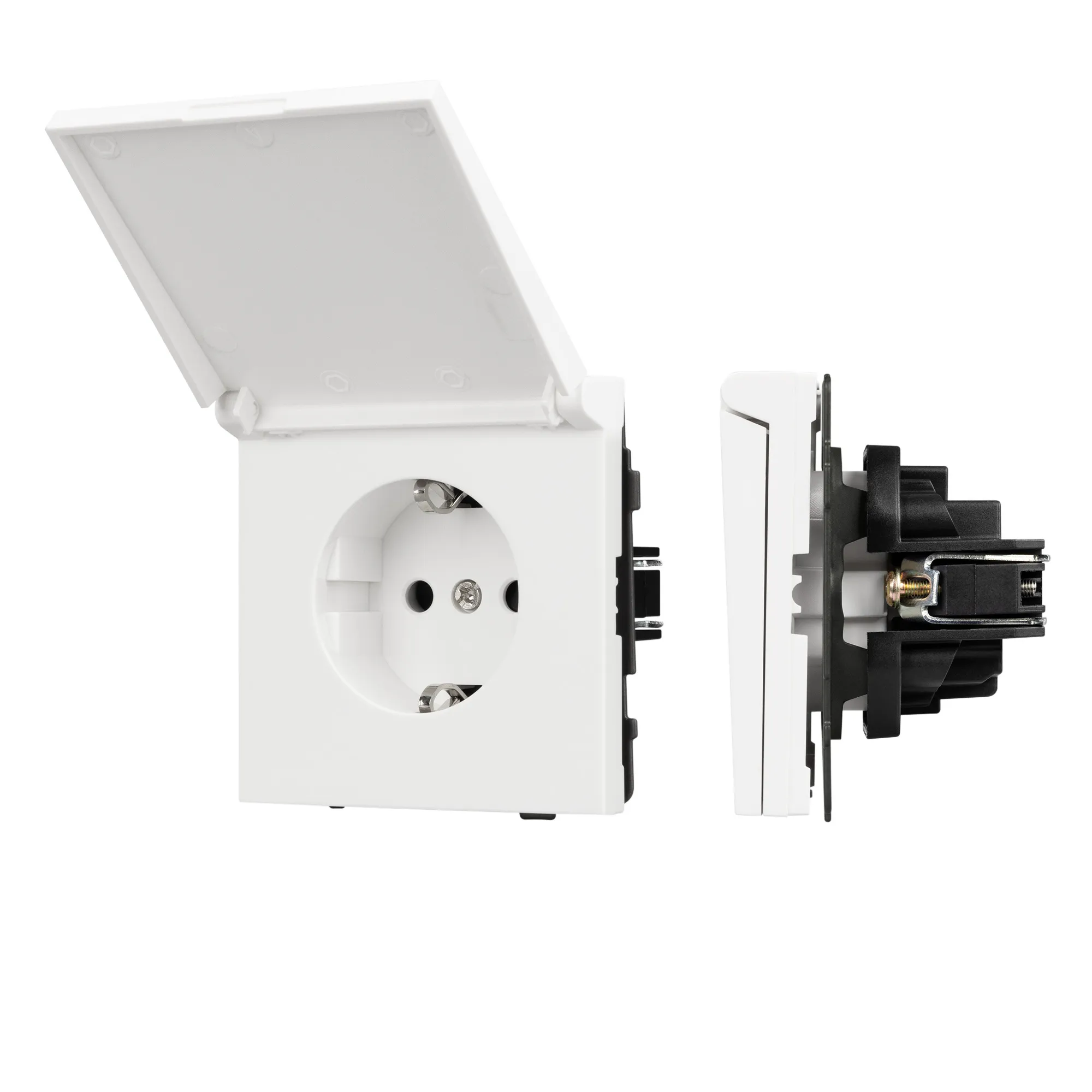 Механизм розетки влагозащищённый SCT-TENDO-MCP-SFPL-WH (230V, 16A) (Arlight, -) - изображение товара