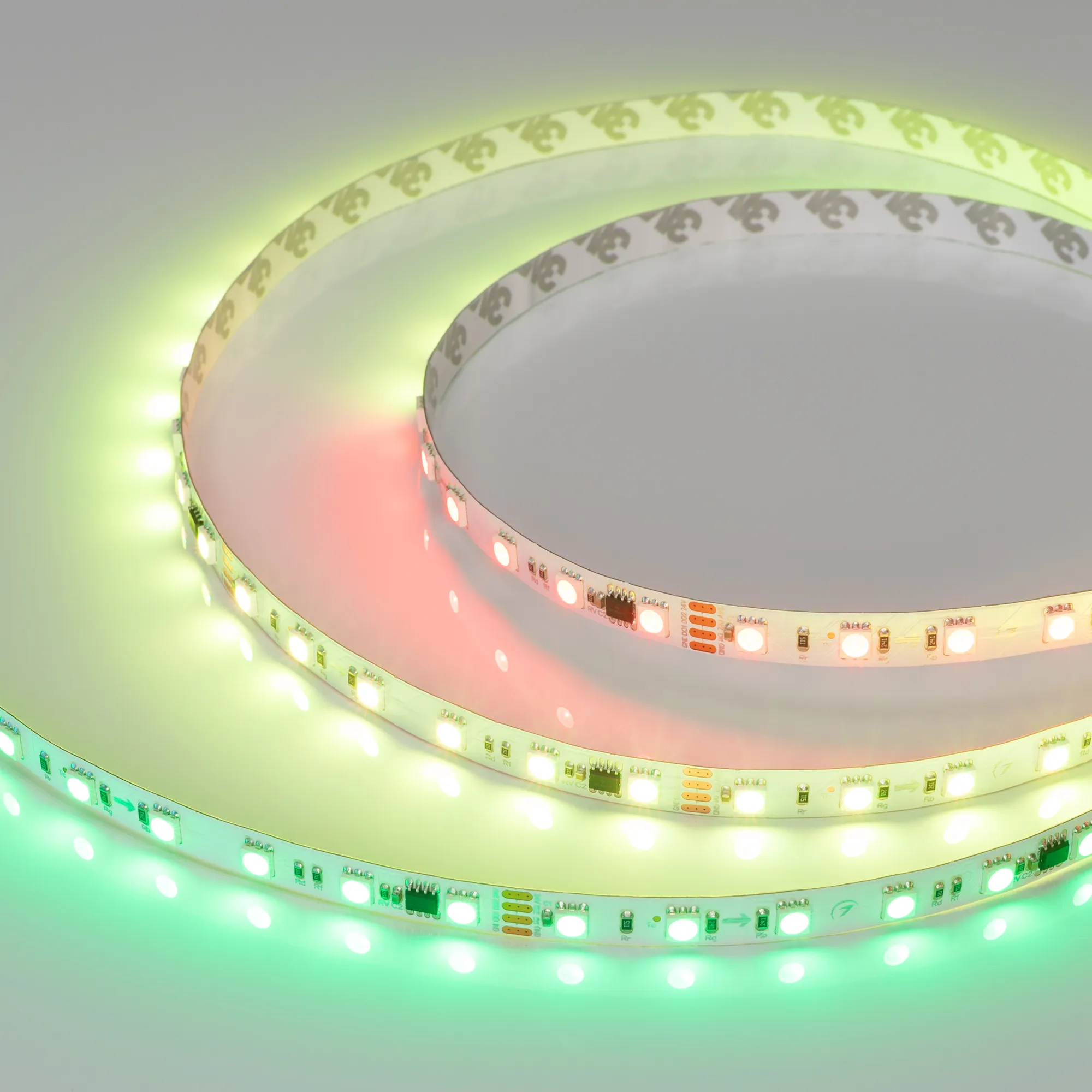 Лента светодиодная SPI-B60-10mm 24V RGB-PX6-RAM (15 W/m, IP20, 5060, 5m) (Arlight, бегущий огонь) - изображение товара