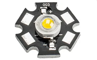 Мощный светодиод ES-STAR-3W WarmWhite 180Lm 3500K (ANR, STAR type)