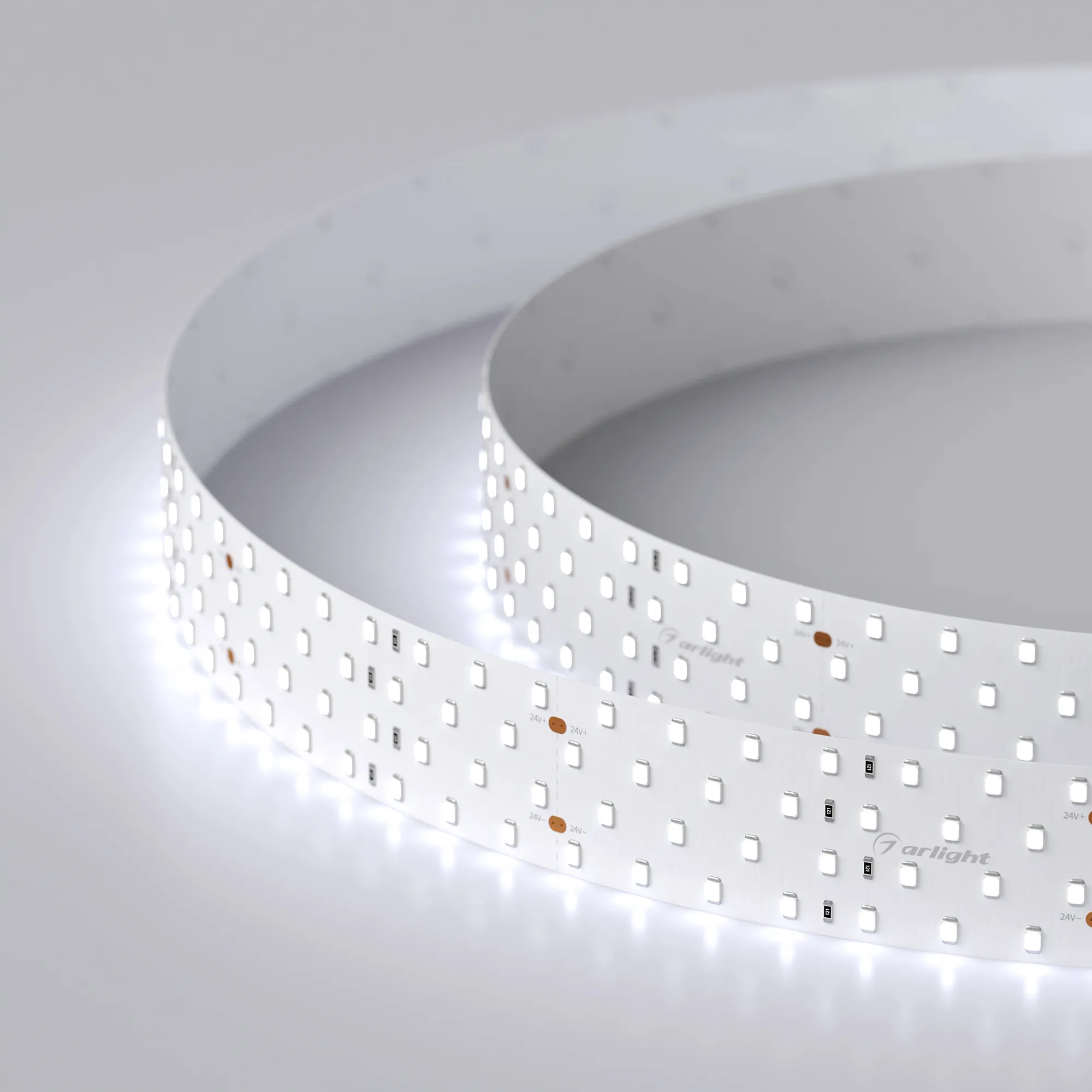 Лента светодиодная RT 2-2500 24V Cool 8K 4x2 (2835, 700 LED, LUX) (Arlight, 30 Вт/м, IP20) - изображение товара