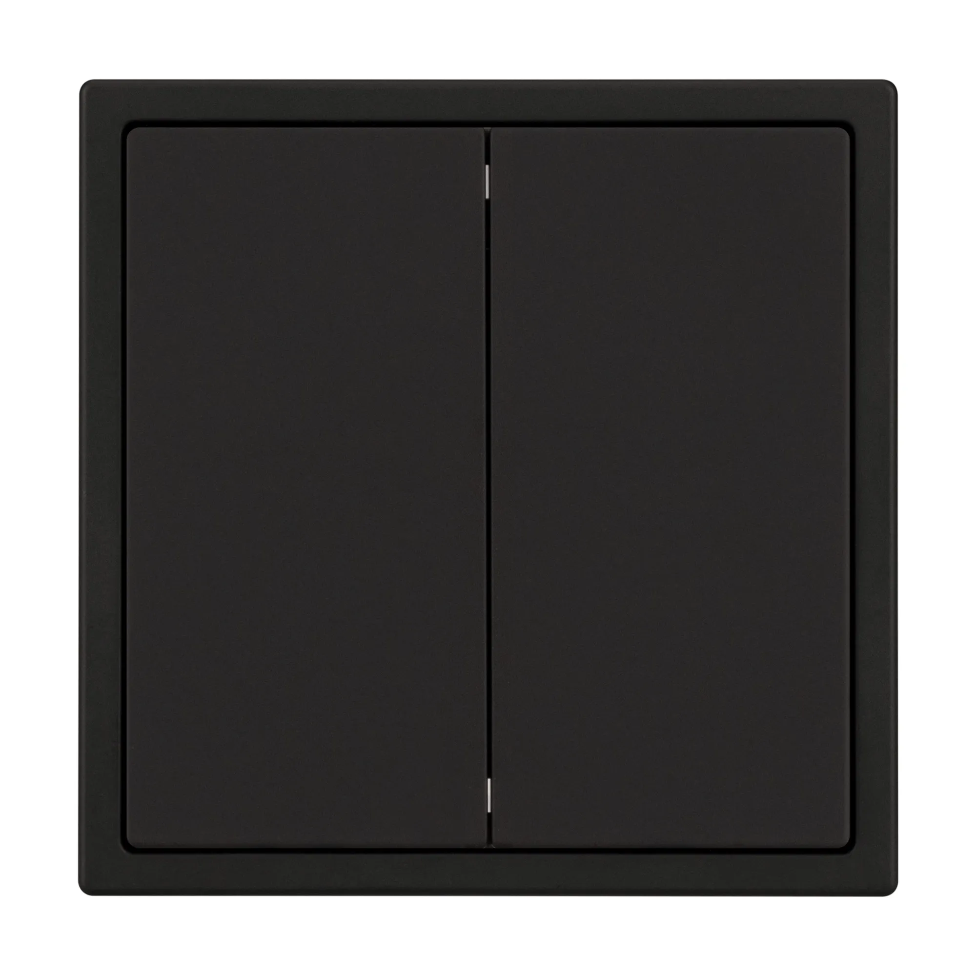 Механизм выключателя двухклавишный перекрёстный SWT-NOBE-MKX2-SFPL-BK (230V, 10A) (Arlight, Черный оникс) - изображение товара