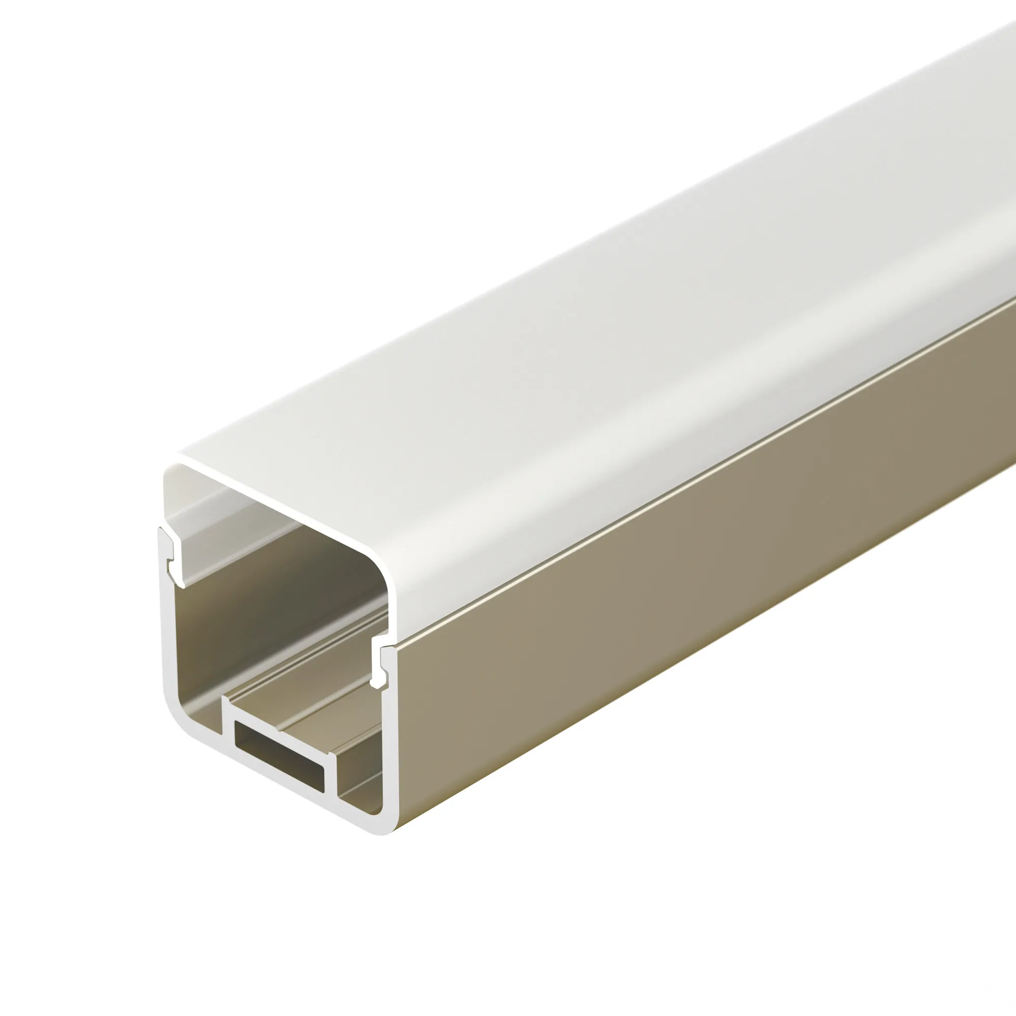 Профиль с экраном LINE-D-3030-2000 SQUARE OLIVE GREY+OPAL  (Arlight, Алюминий) - изображение товара