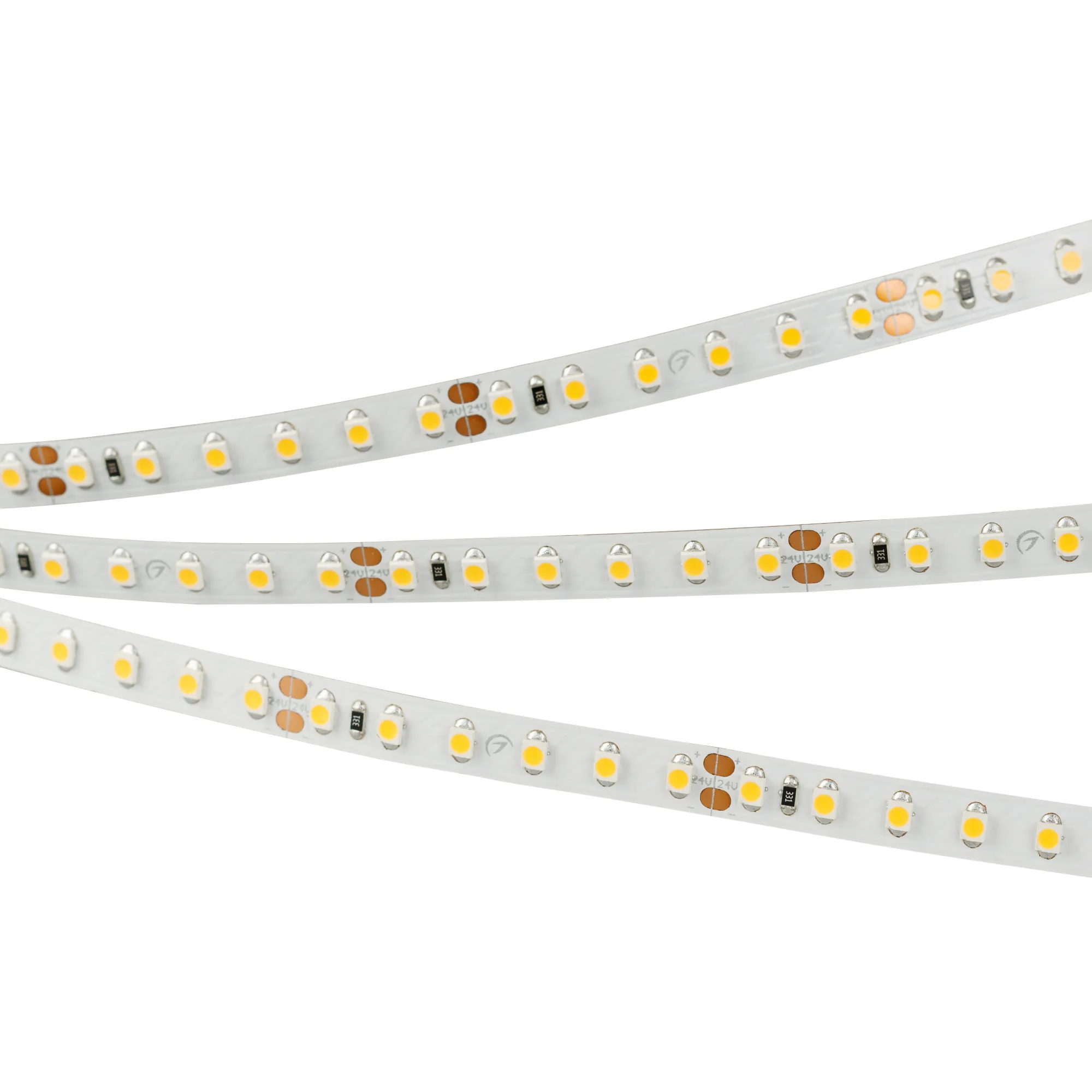 Лента светодиодная RT 2-5000 24V Cool 8K 2x (3528, 600 LED, LUX) (Arlight, 9.6 Вт/м, IP20) - изображение товара