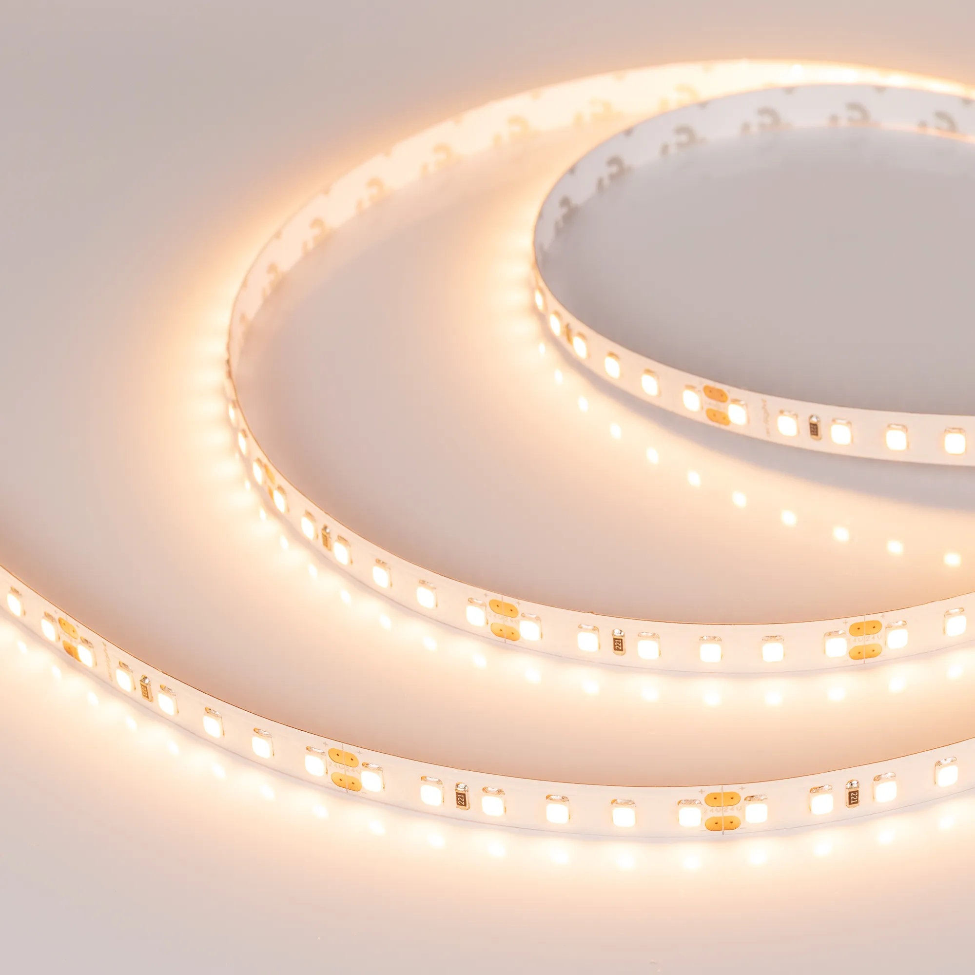 Лента светодиодная RT-A120-8mm 24V Warm2700 (14.4 W/m, IP20, 2835, 5m) (Arlight, Открытый) - изображение товара