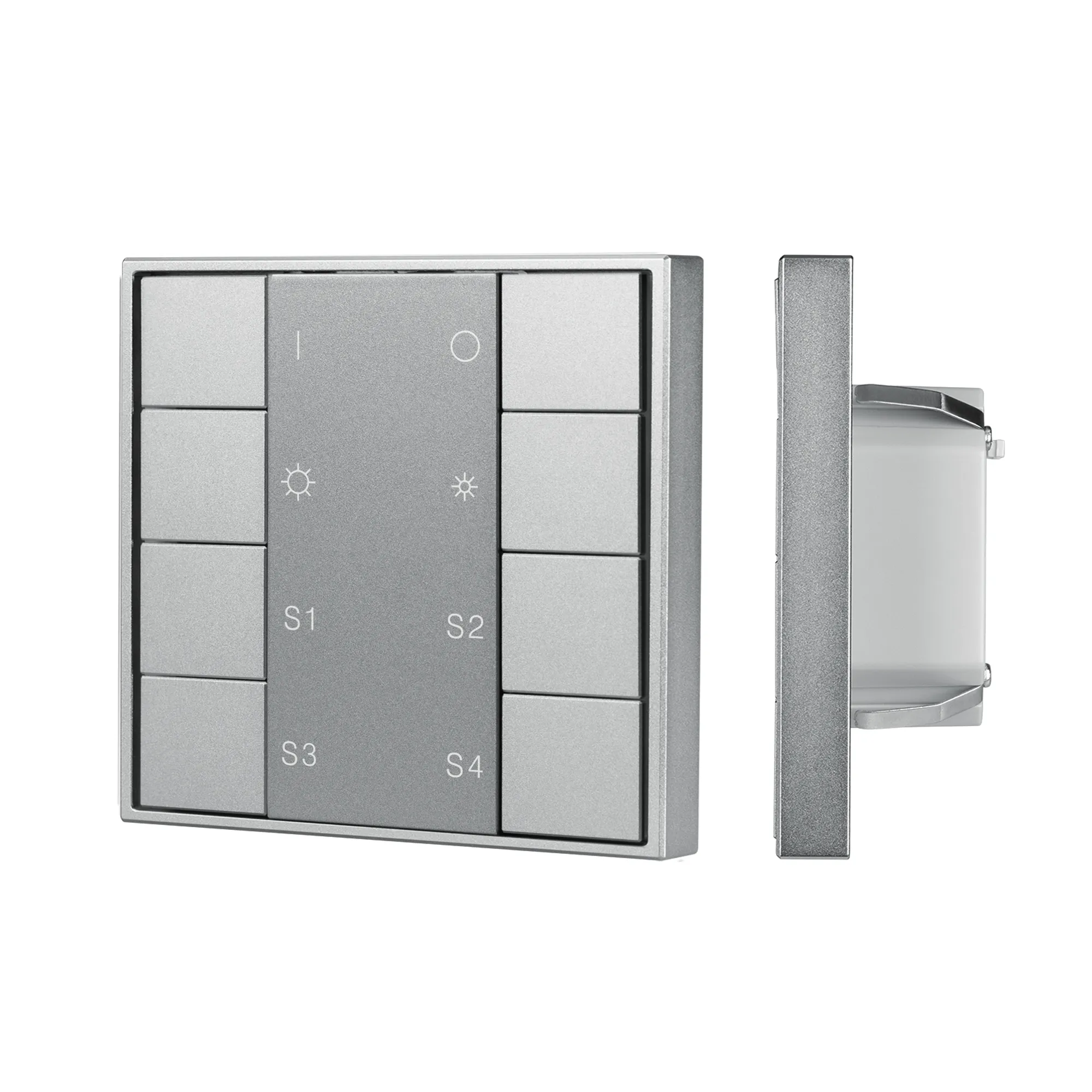 INTELLIGENT ARLIGHT Кнопочная панель DALI-201-23-1G-4SC-DIM-DT6-IN Silver (BUS, Frame) (IARL, IP20 Металл, 3 года) - изображение товара