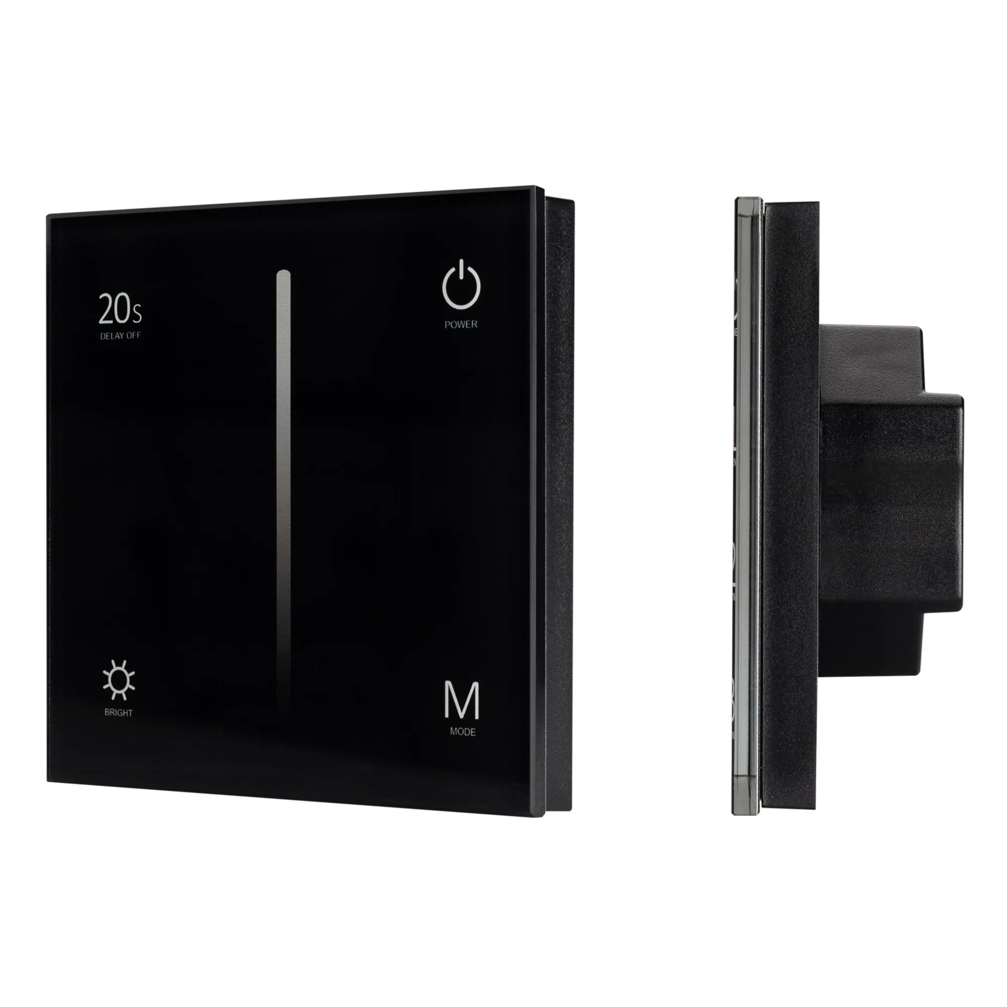 Панель SMART-P35-DIM-IN Black (230V, 0-10V, Sens, 2.4G) (Arlight, IP20 Пластик, 5 лет) - изображение товара