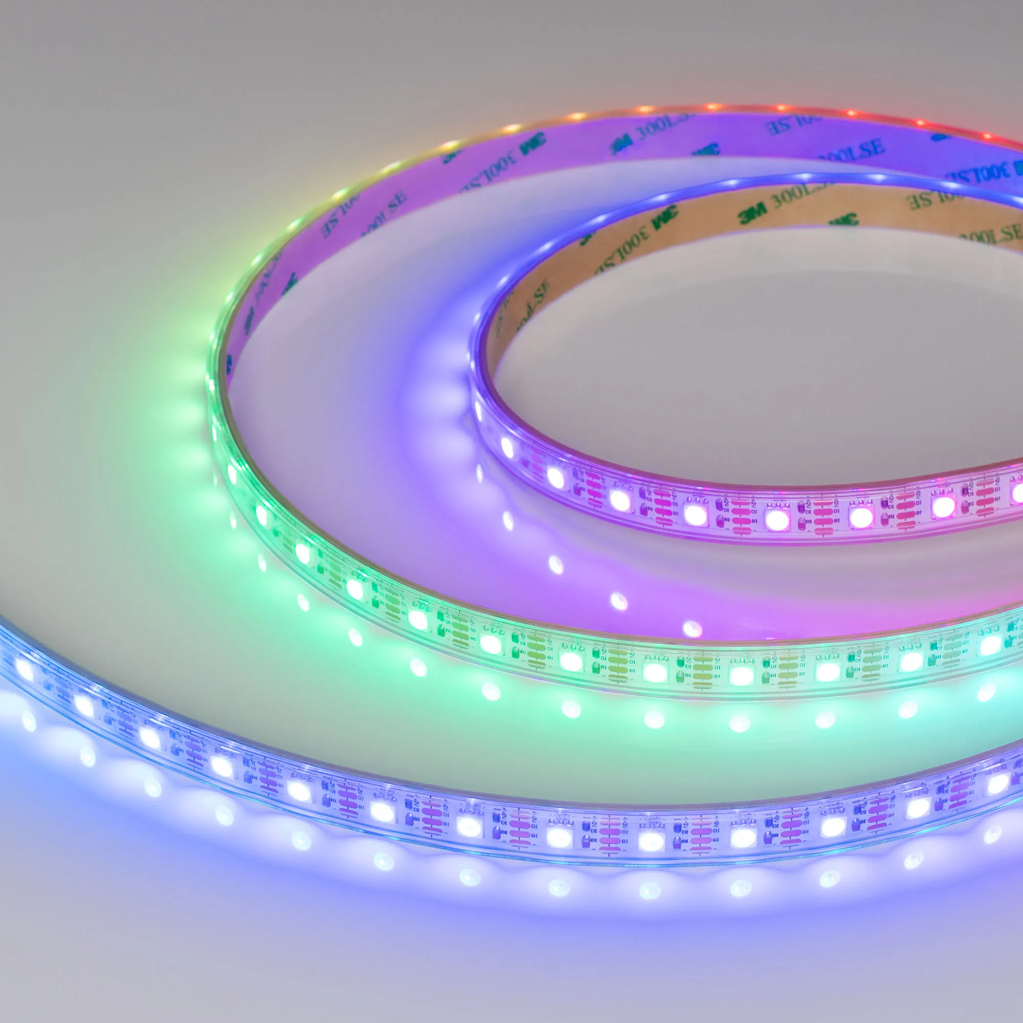 Лента светодиодная герметичная SPI-P-B60-12mm 12V RGB-PX1-BPT (8 W/m, IP66, 5060, 5m) (Arlight, бегущий огонь) - изображение товара