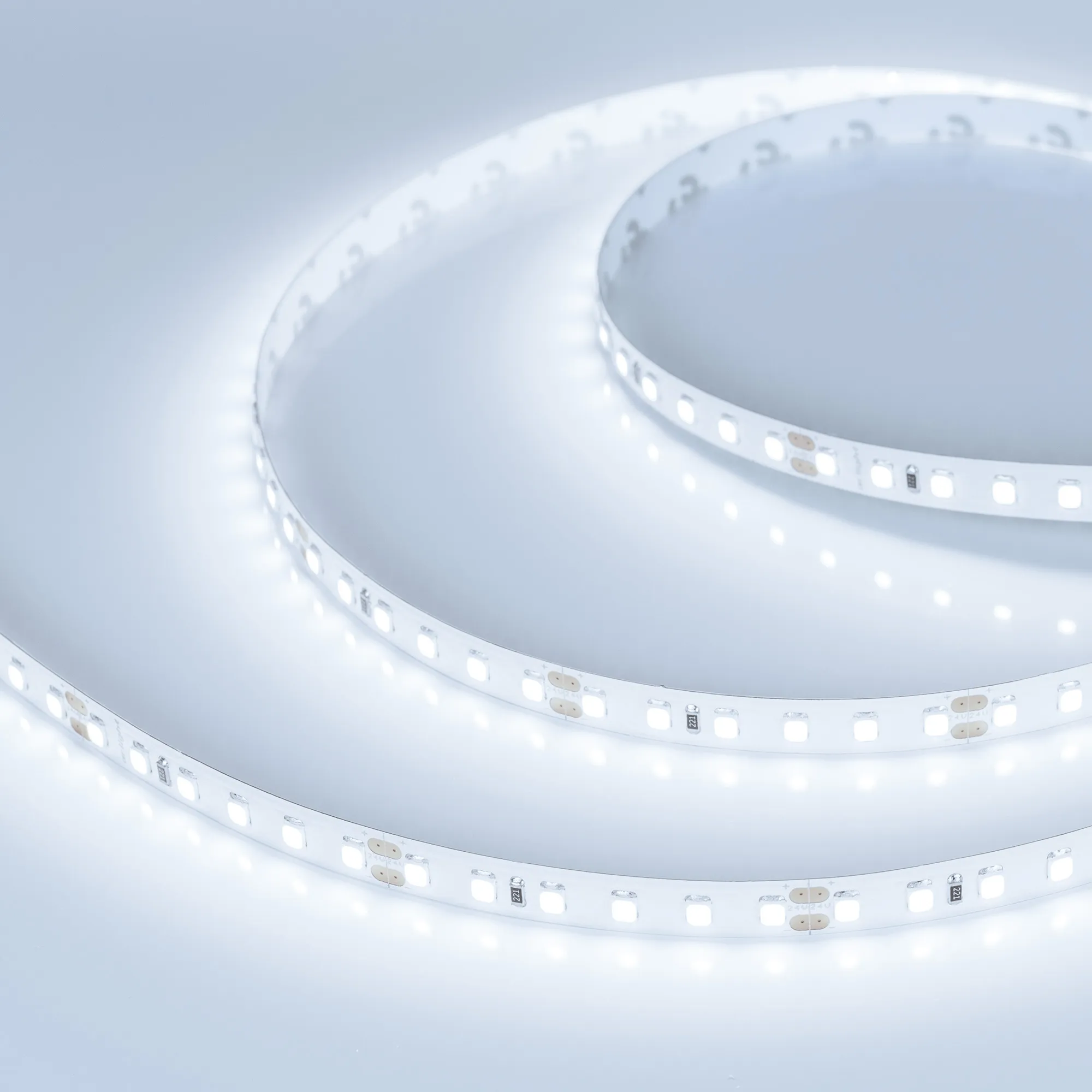 Лента светодиодная RT-A120-8mm 24V Cool 8K (9.6 W/m, IP20, 2835, 5m) (Arlight, Открытый) - изображение товара