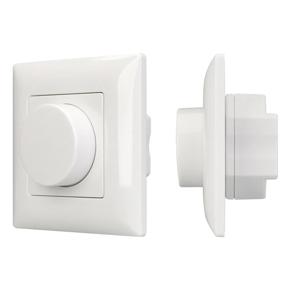 Панель SMART-P14-DIM-IN White (230V, 3A, 0-10V, Rotary, 2.4G) (Arlight, IP20 Пластик, 5 лет) - изображение товара