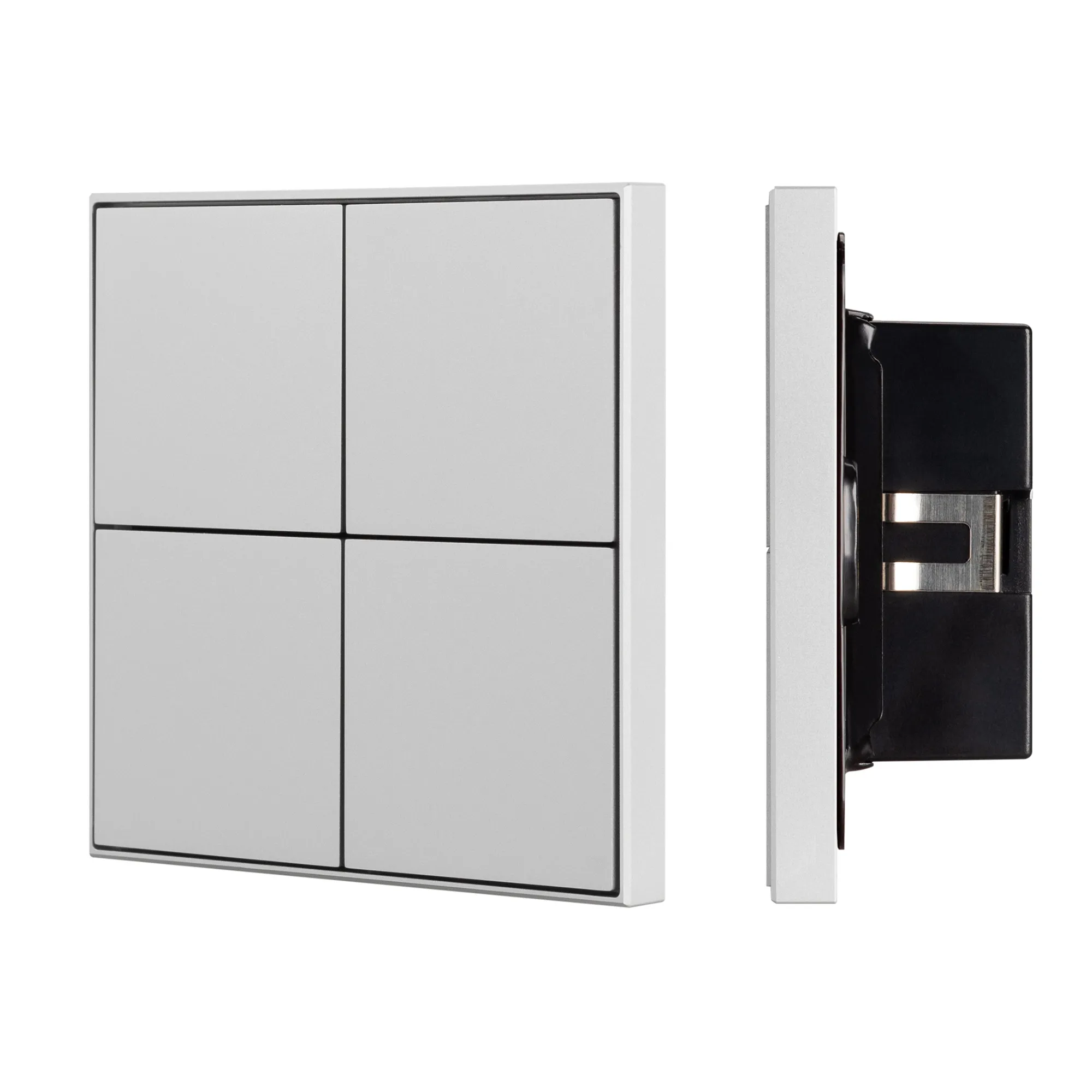 INTELLIGENT ARLIGHT Кнопочная панель KNX-304-23-IN Silver (BUS, Frame) (IARL, IP20 Металл, 2 года) - изображение товара