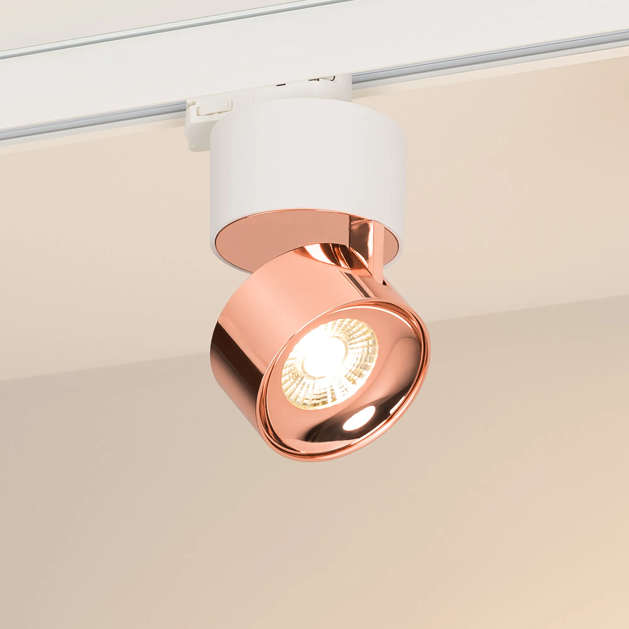 Светильник SP-PLURIO-TRACK-4TR-R77-9W Warm3000 (WH-COP, 36 deg, 230V) (Arlight, IP20 Металл, 3 года) - изображение товара