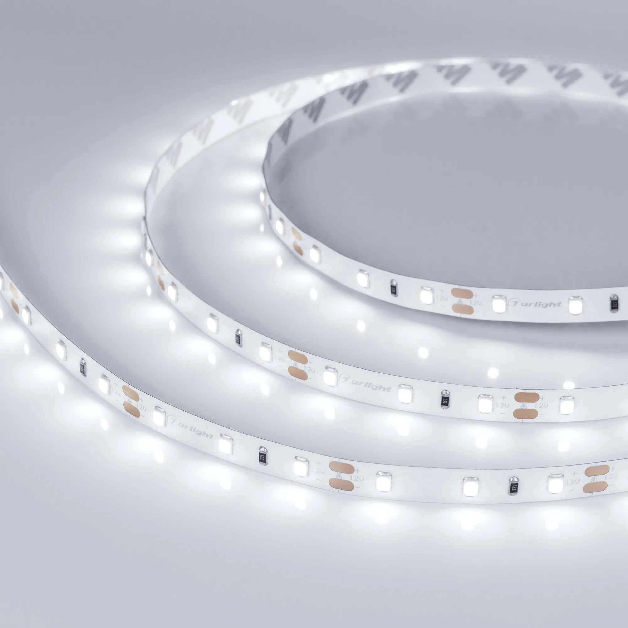 Лента светодиодная RT-A60-8mm 12V White6000 (4.8 W/m, IP20, 2835, 5m) (Arlight, -) - изображение товара