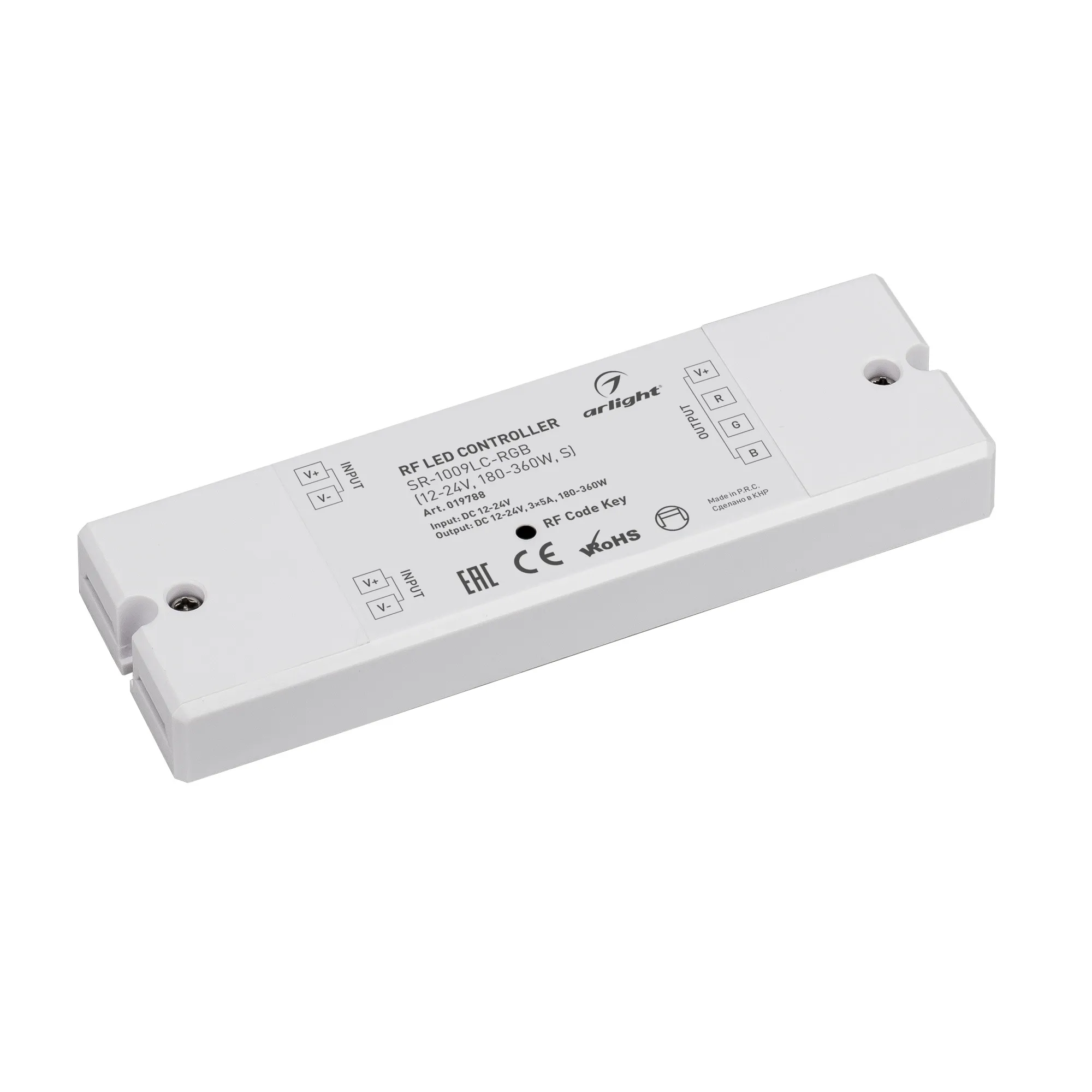 Контроллер SR-1009LC-RGB (12-24V, 180-360W, S) (Arlight, IP20 Пластик, 3 года) - изображение товара