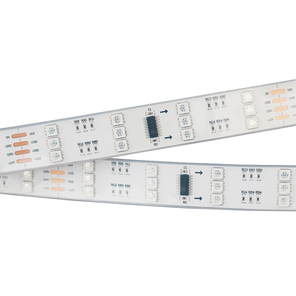 Лента светодиодная SPI-5000P 12V RGB (5060, 480 LED x3,1812) (Arlight, Закрытый, IP66)
