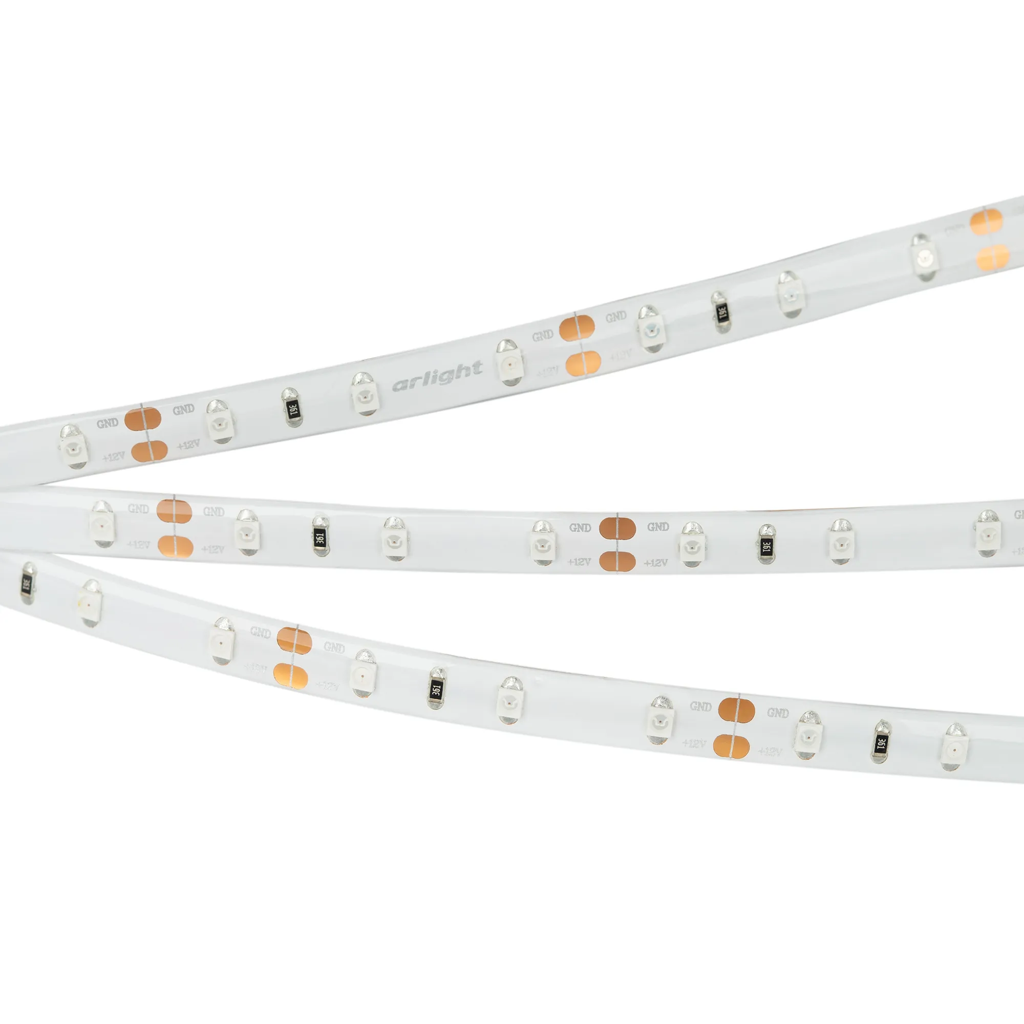 Лента светодиодная RTW 2-5000SE 12V Red (3528, 300 LED, LUX) (Arlight, 4.8 Вт/м, IP65)