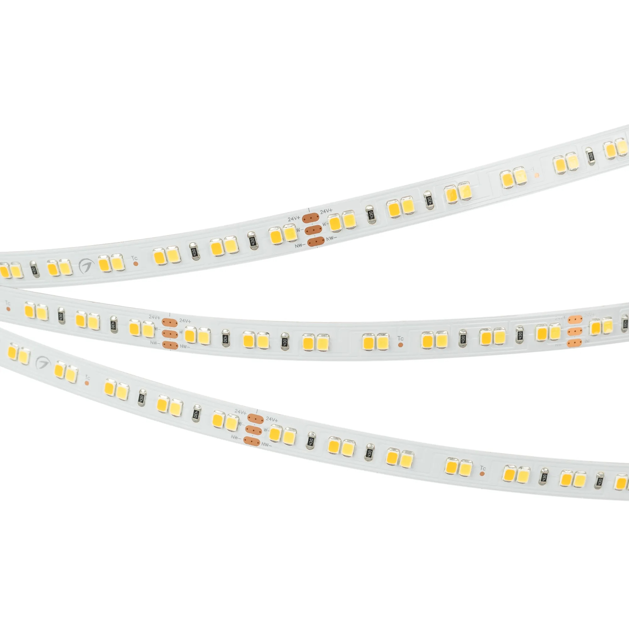 Лента светодиодная RT-A140-10mm 24V White-MIX (19.2 W/m, IP20, 2835, 5m) (Arlight, Изменяемая ЦТ)
