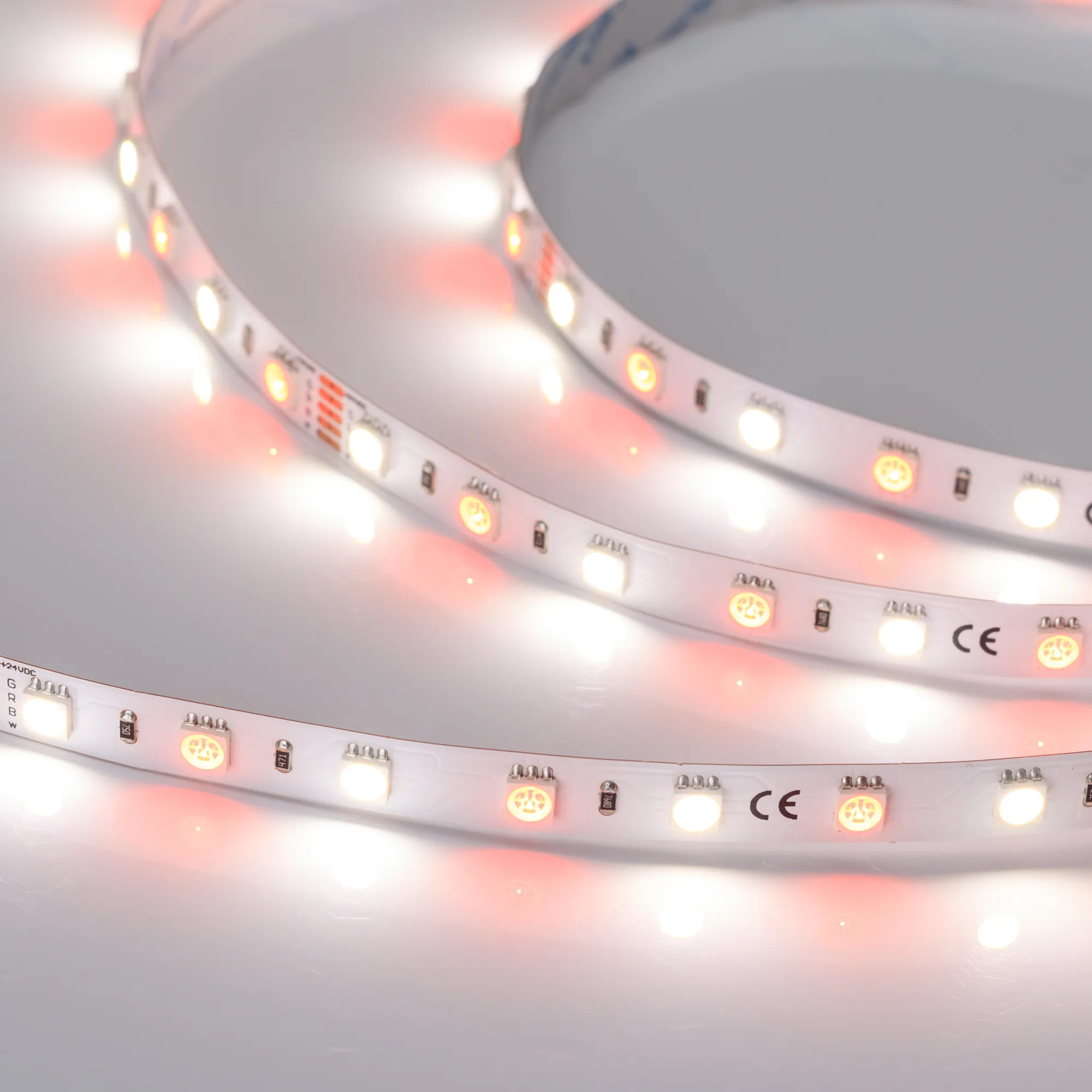 Лента светодиодная RT-B60-10mm 24V RGBW-Day (14.4 W/m, IP20, 5060, 5m) (Arlight, Открытый) - изображение товара