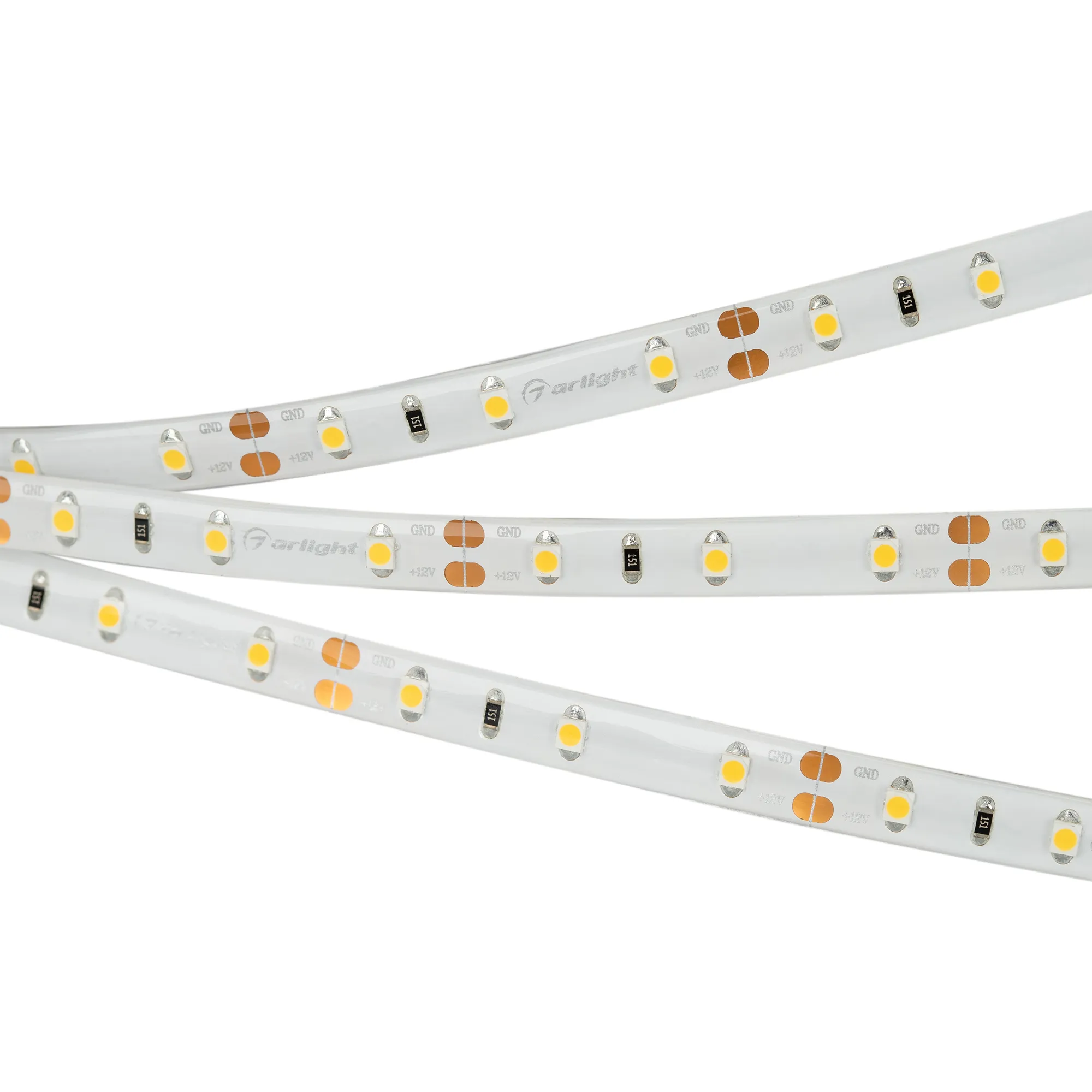 Лента светодиодная RTW 2-5000SE 12V Day (3528, 300 LED, LUX) (Arlight, 4.8 Вт/м, IP65)