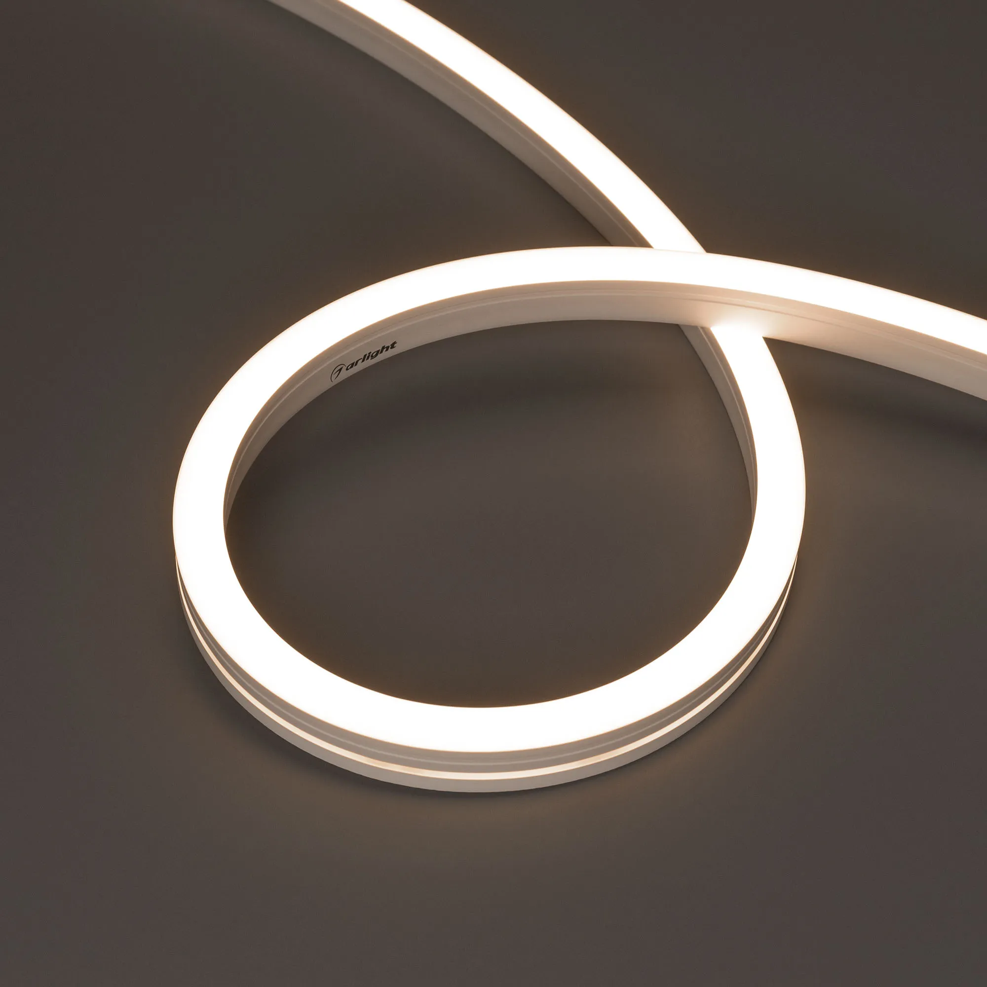 Лента светодиодная герметичная MOONLIGHT-SIDE-A140-12x17mm 24V Warm3500 (9.6 W/m, IP67, 5m, wire x2) (Arlight, Вывод боковой, 3 года) - изображение товара