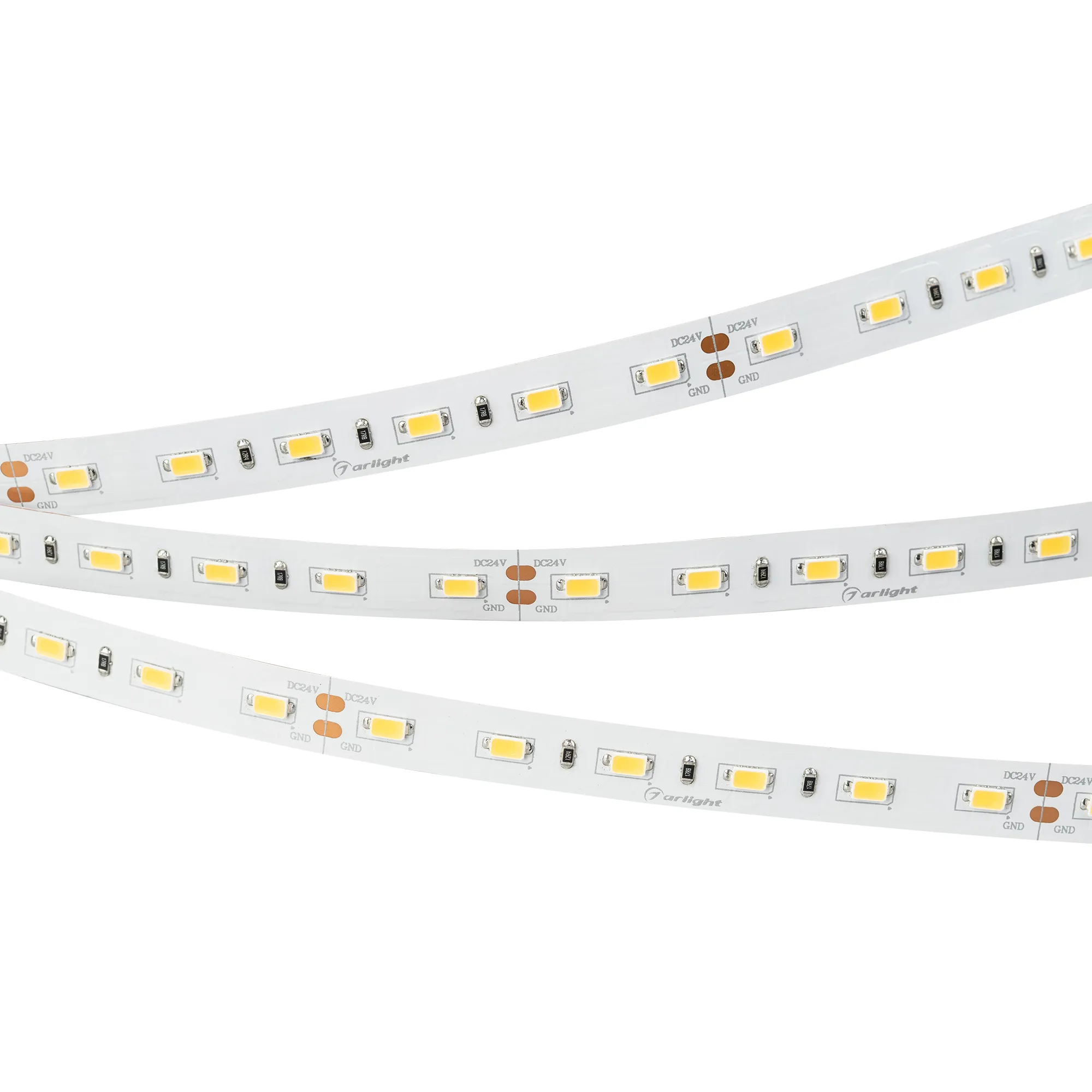 Лента светодиодная ULTRA-5000 24V Warm2700 2xH (5630, 300 LED, LUX) (Arlight, 27 Вт/м, IP20) - изображение товара